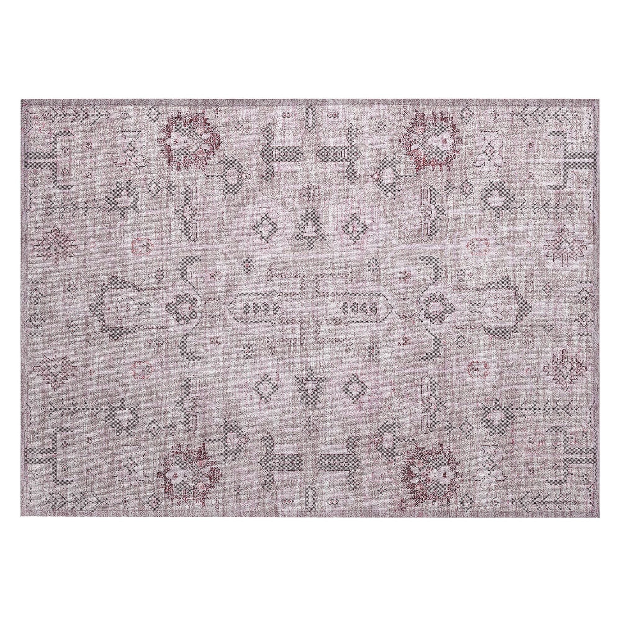 Machine Made ACN697 Pink  Rugs #color_pink 