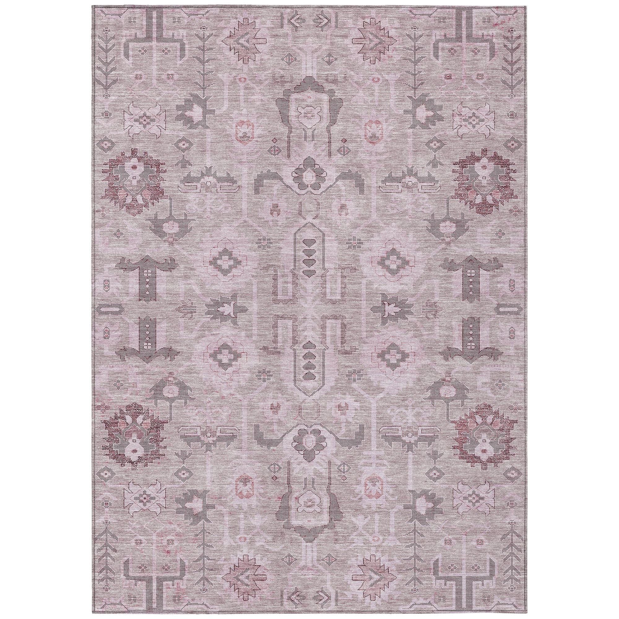 Machine Made ACN697 Pink  Rugs #color_pink 