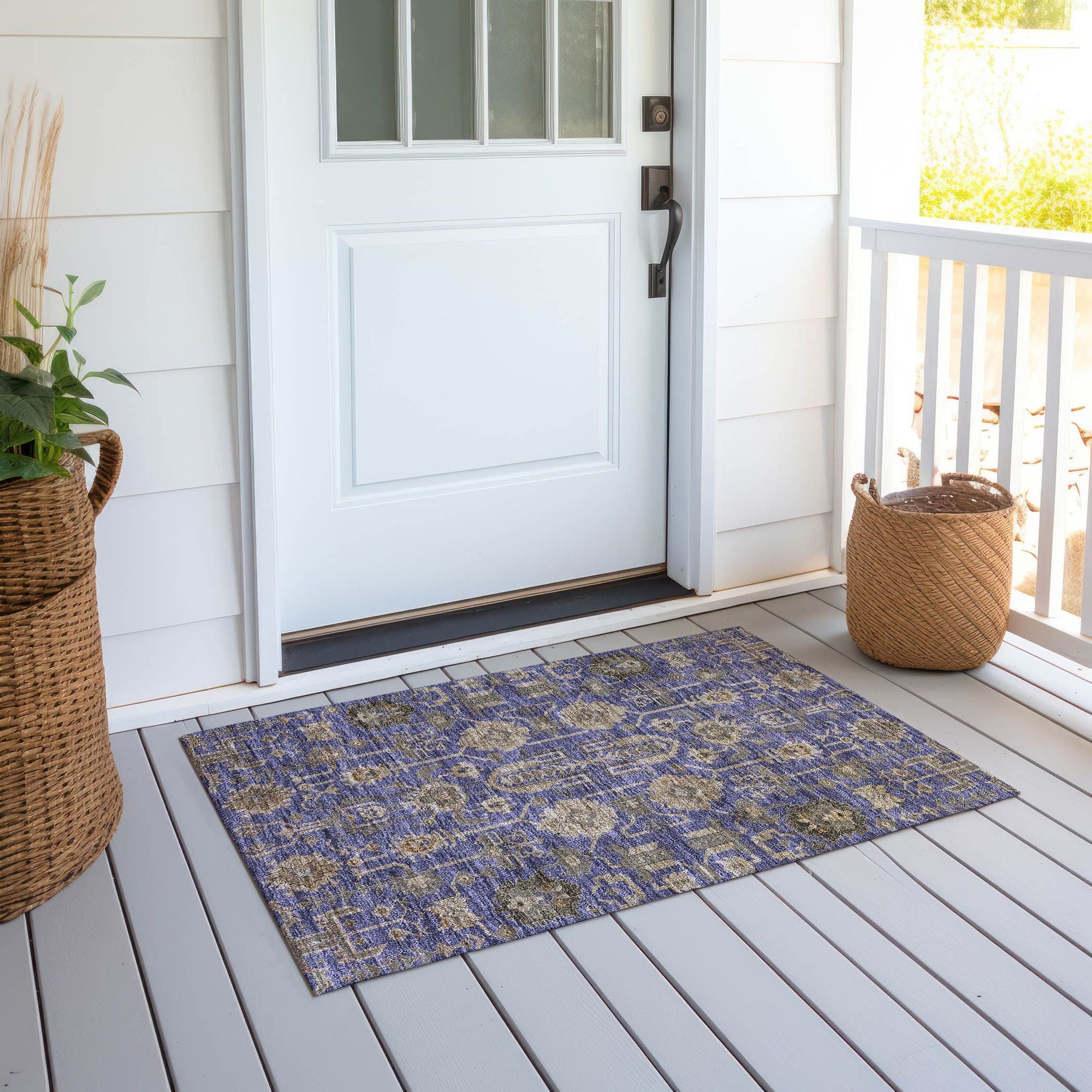 Machine Made ACN697 Purple  Rugs #color_purple 