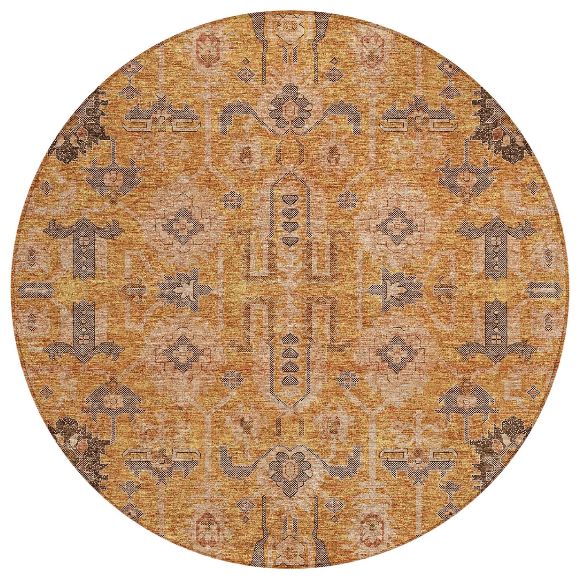 Machine Made ACN697 Terracotta Orange Rugs #color_terracotta orange