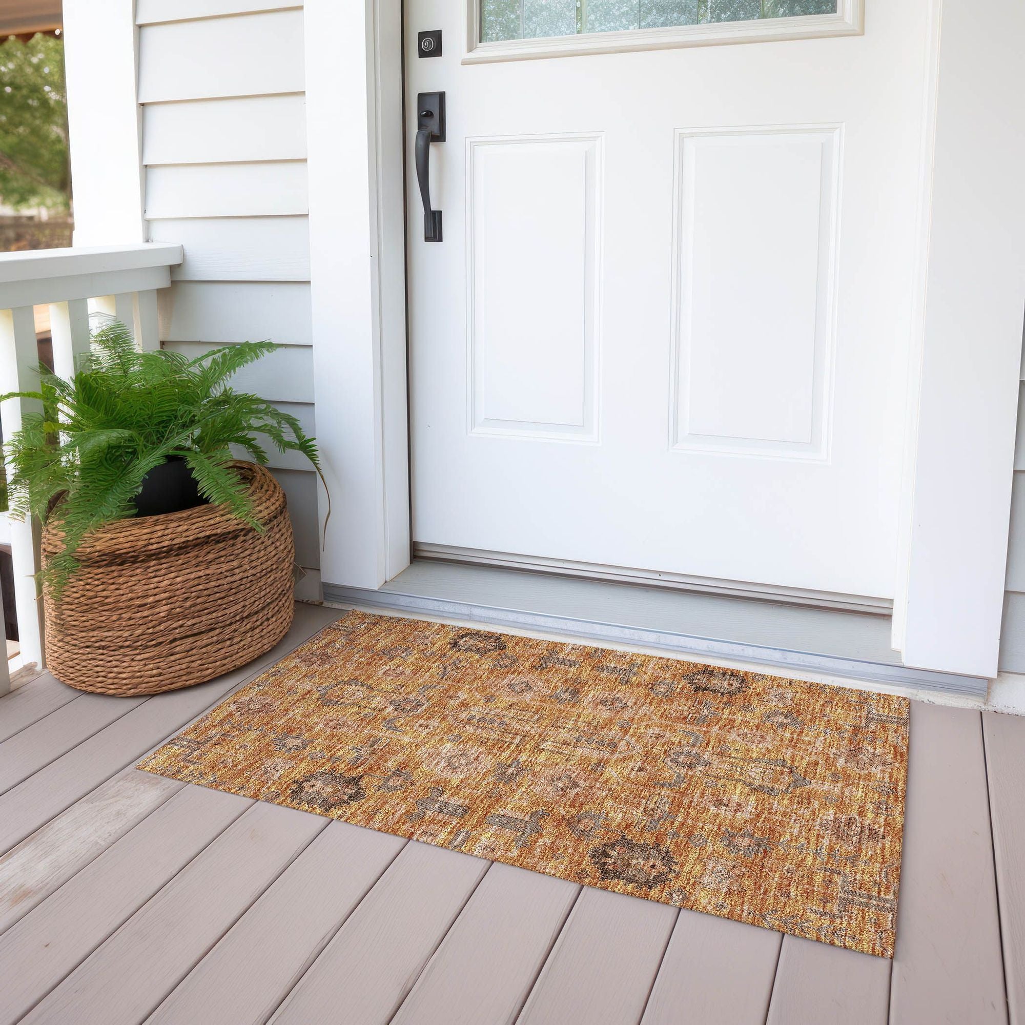 Machine Made ACN697 Terracotta Orange Rugs #color_terracotta orange