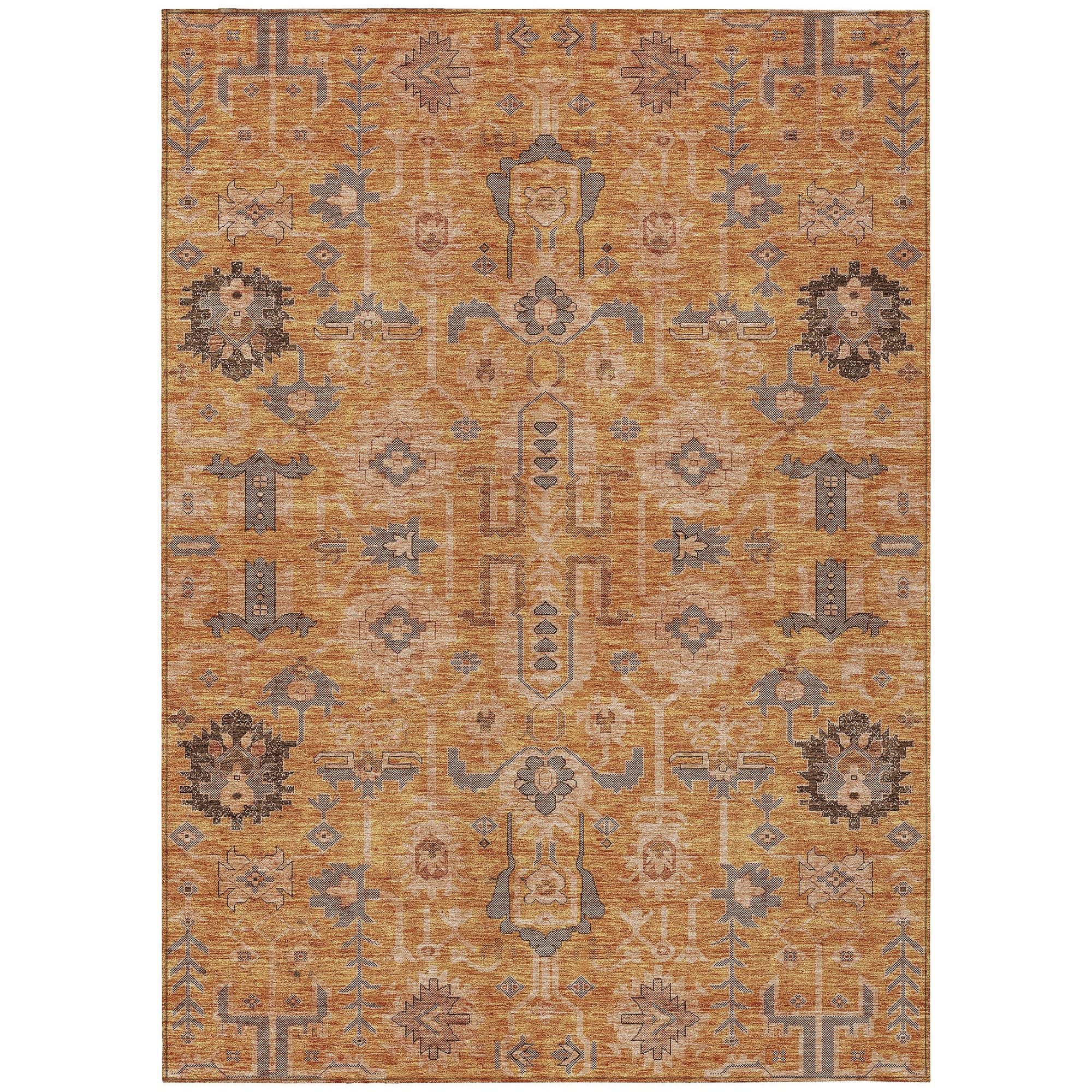 Machine Made ACN697 Terracotta Orange Rugs #color_terracotta orange