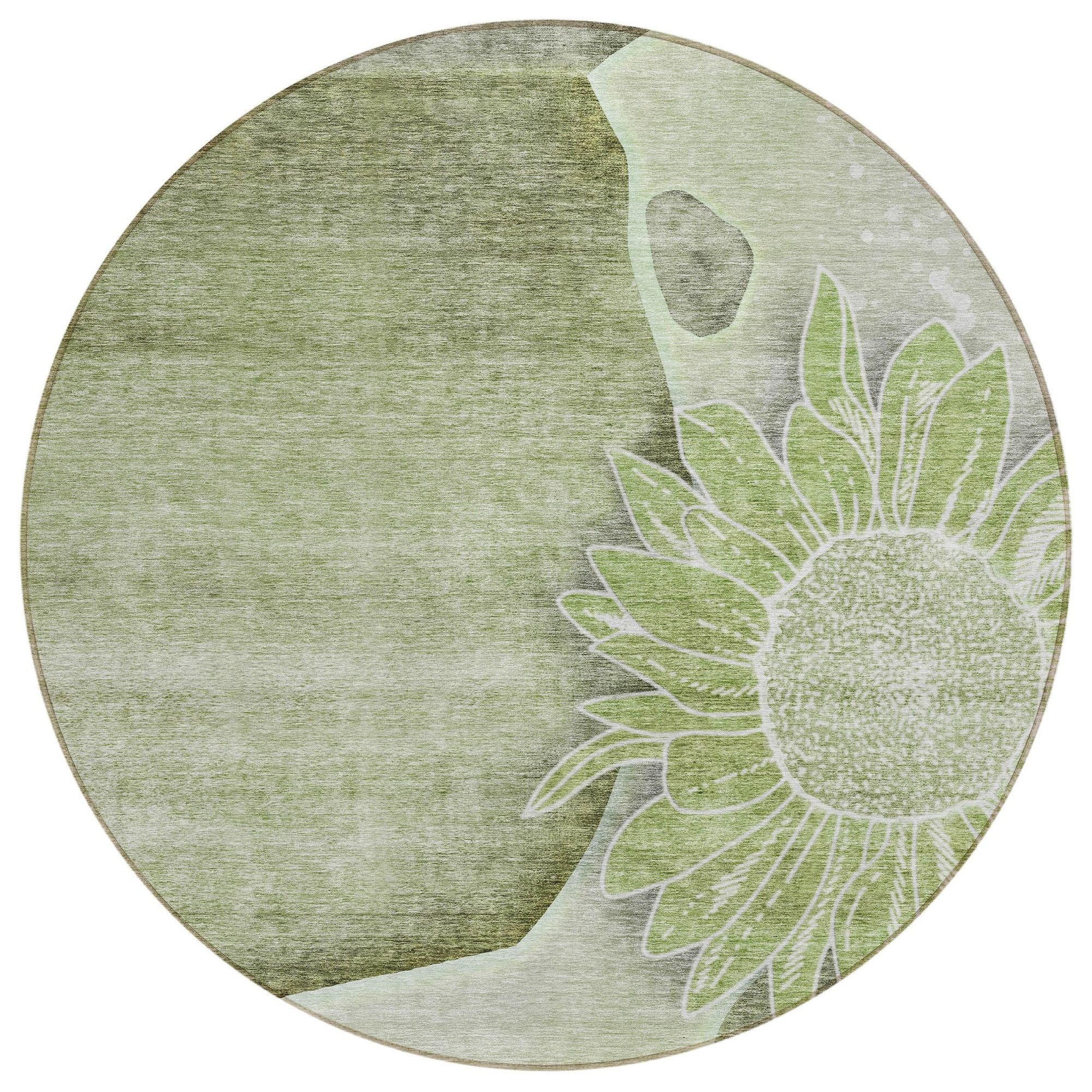 Machine Made ACN700 Aloe Green Rugs #color_aloe green