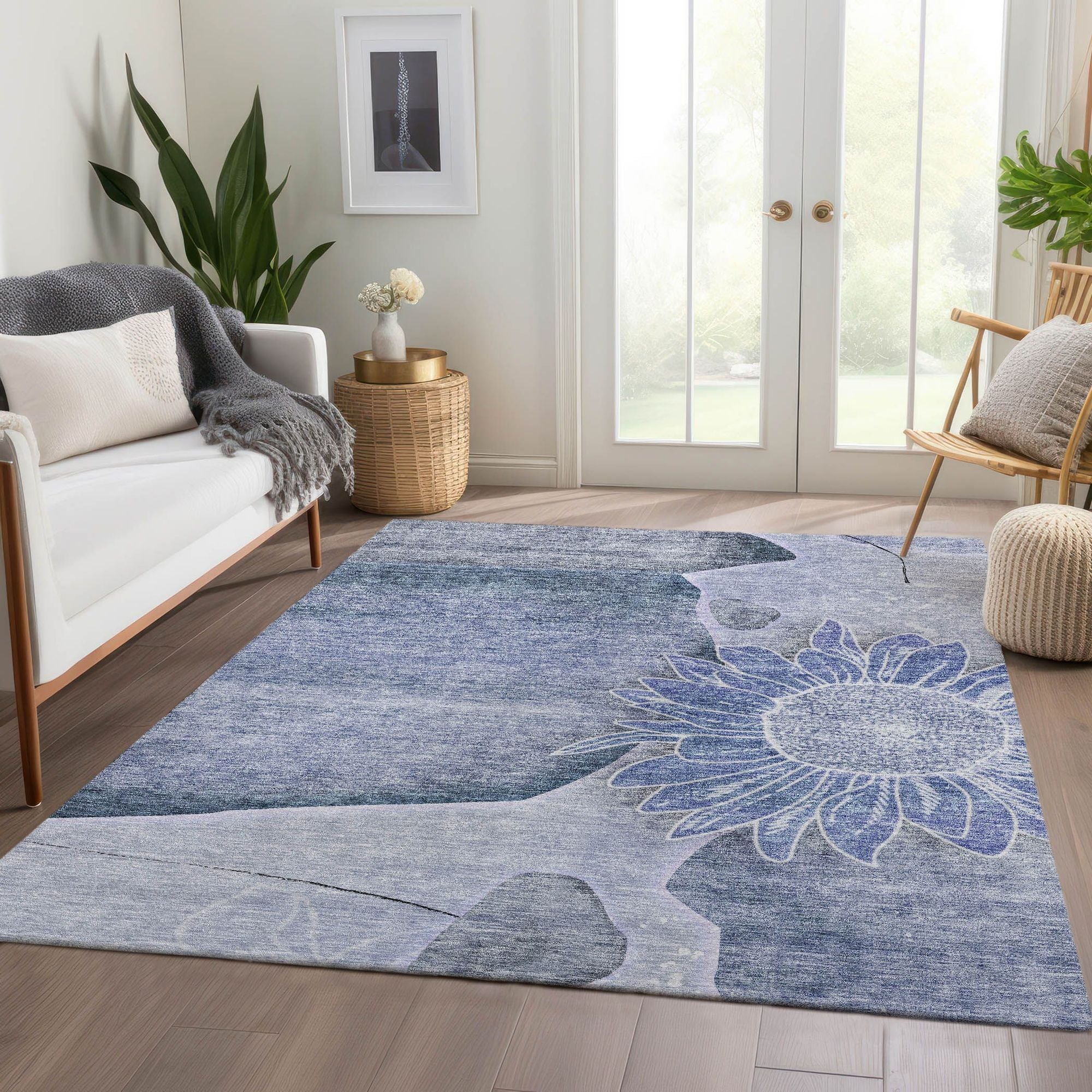 Machine Made ACN700 Blue  Rugs #color_blue 