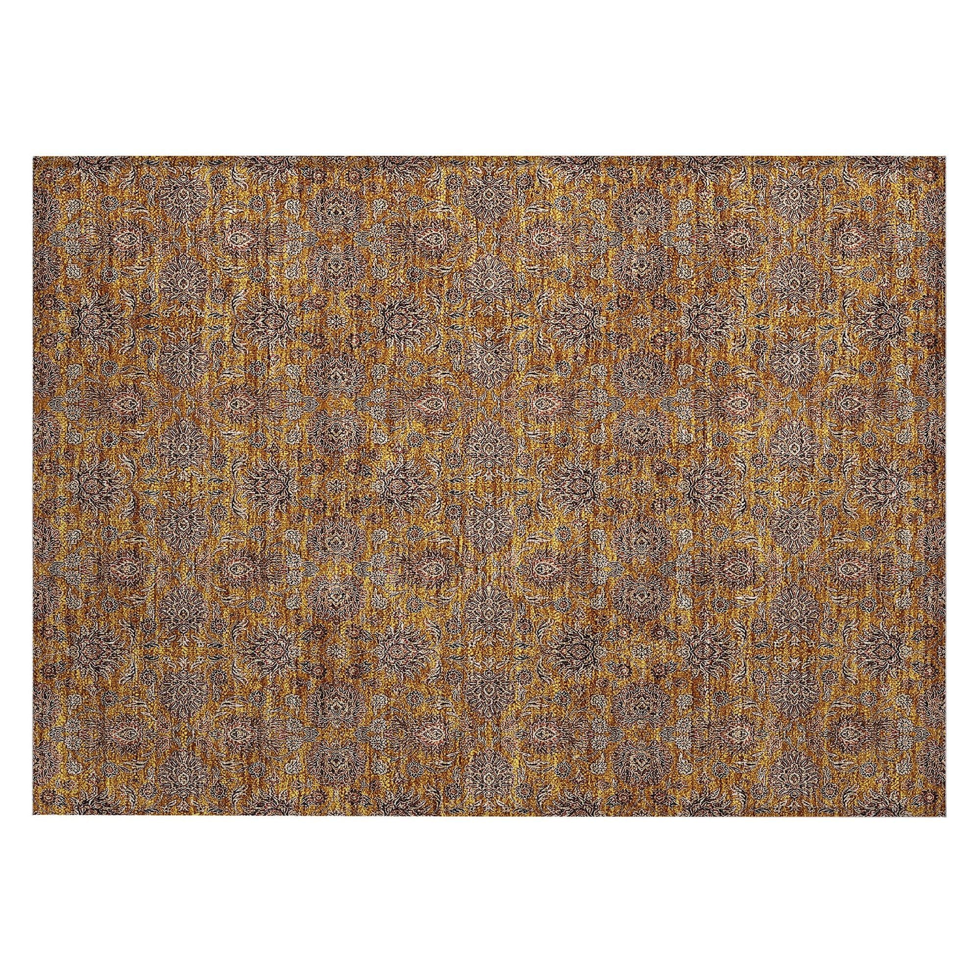 Machine Made ACN702 Copper Orange Rugs #color_copper orange