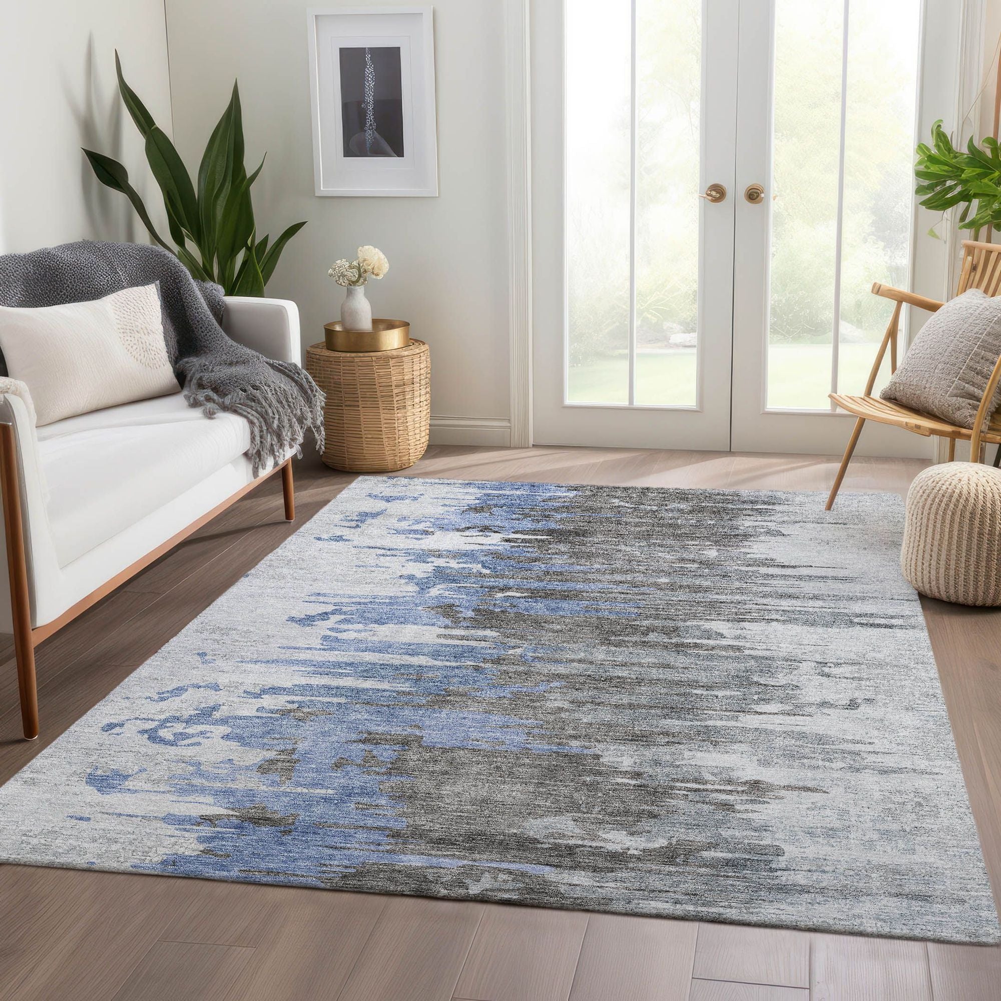 Machine Made ACN704 Blue  Rugs #color_blue 