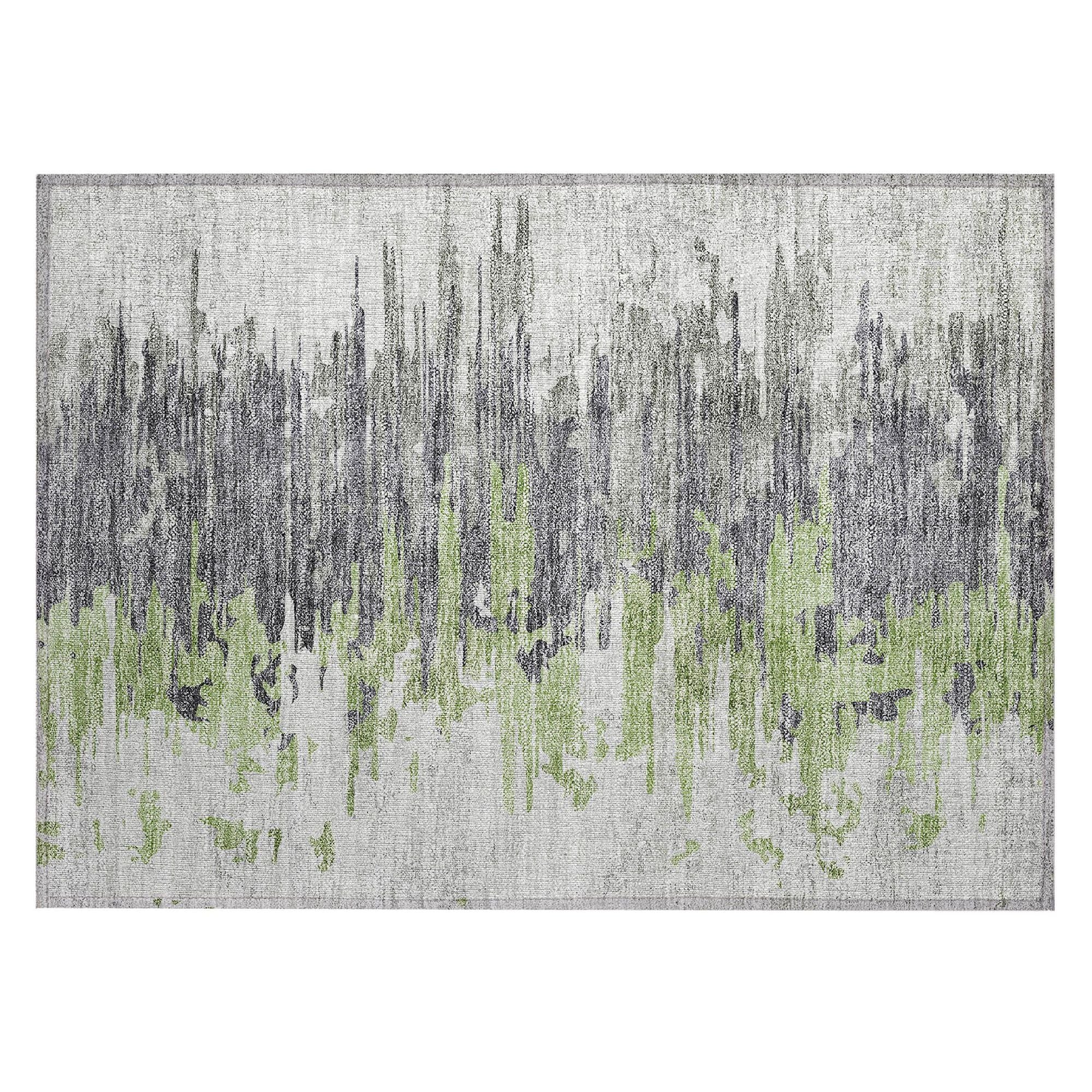 Machine Made ACN704 Green  Rugs #color_green 