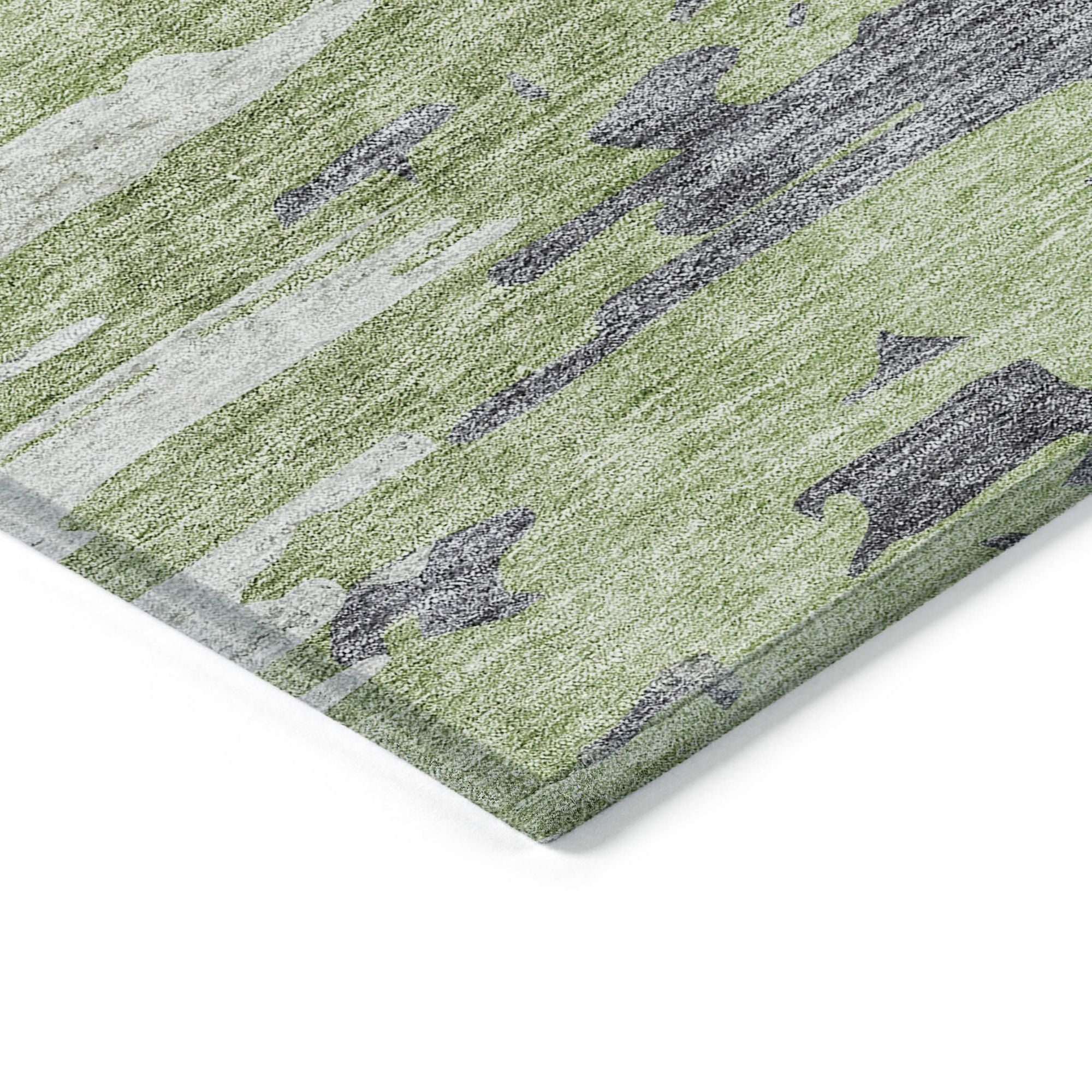 Machine Made ACN704 Green  Rugs #color_green 