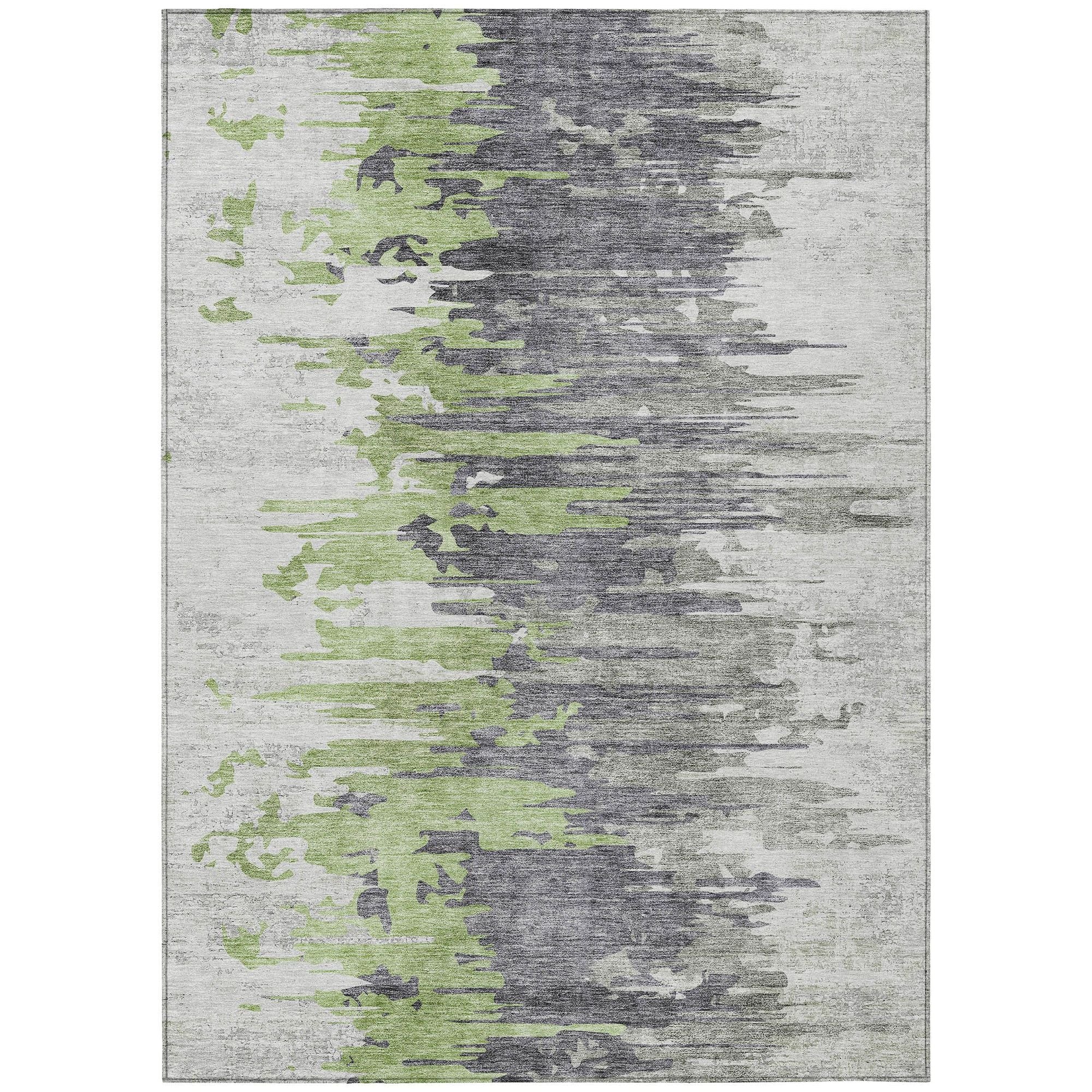 Machine Made ACN704 Green  Rugs #color_green 