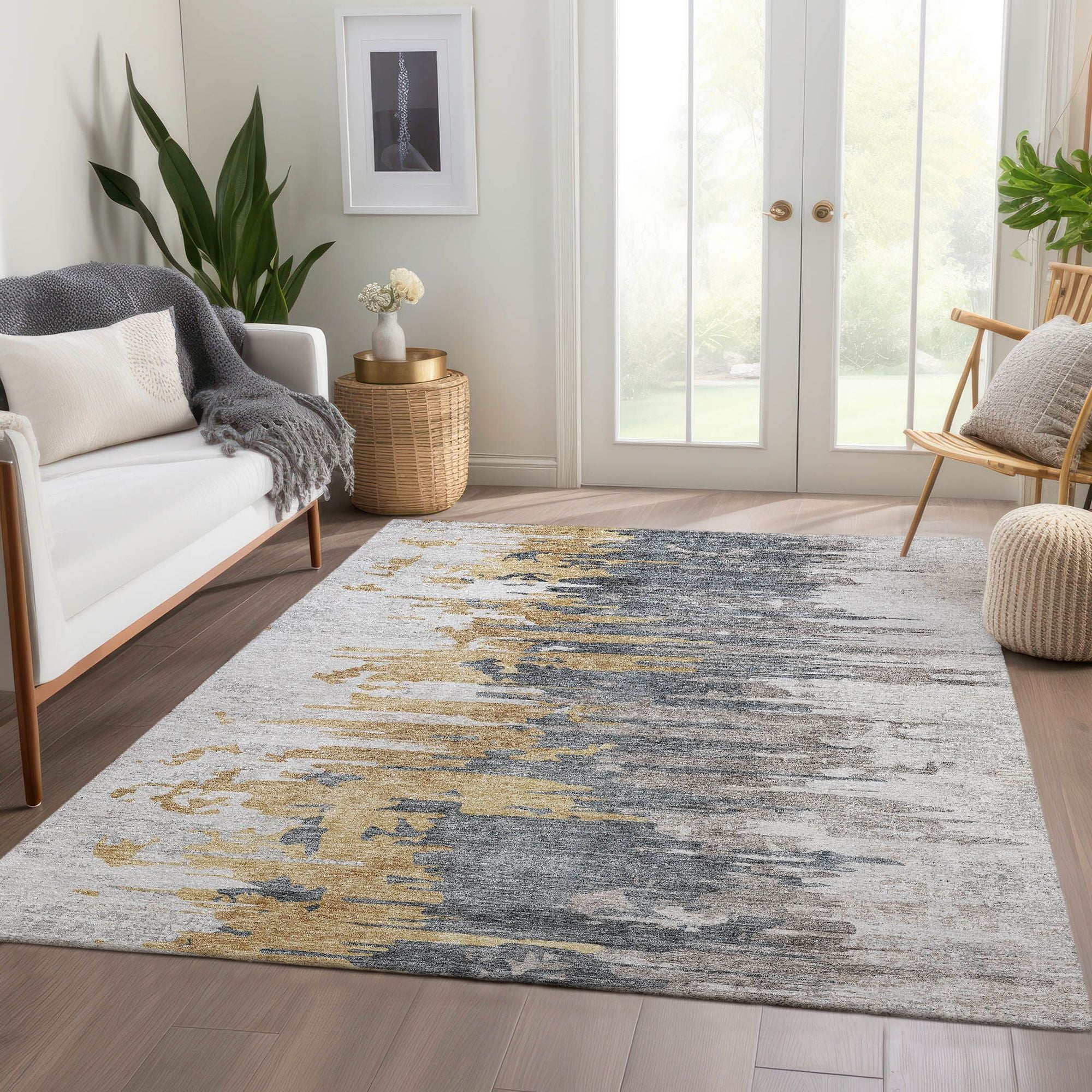 Machine Made ACN704 Ivory  Rugs #color_ivory 