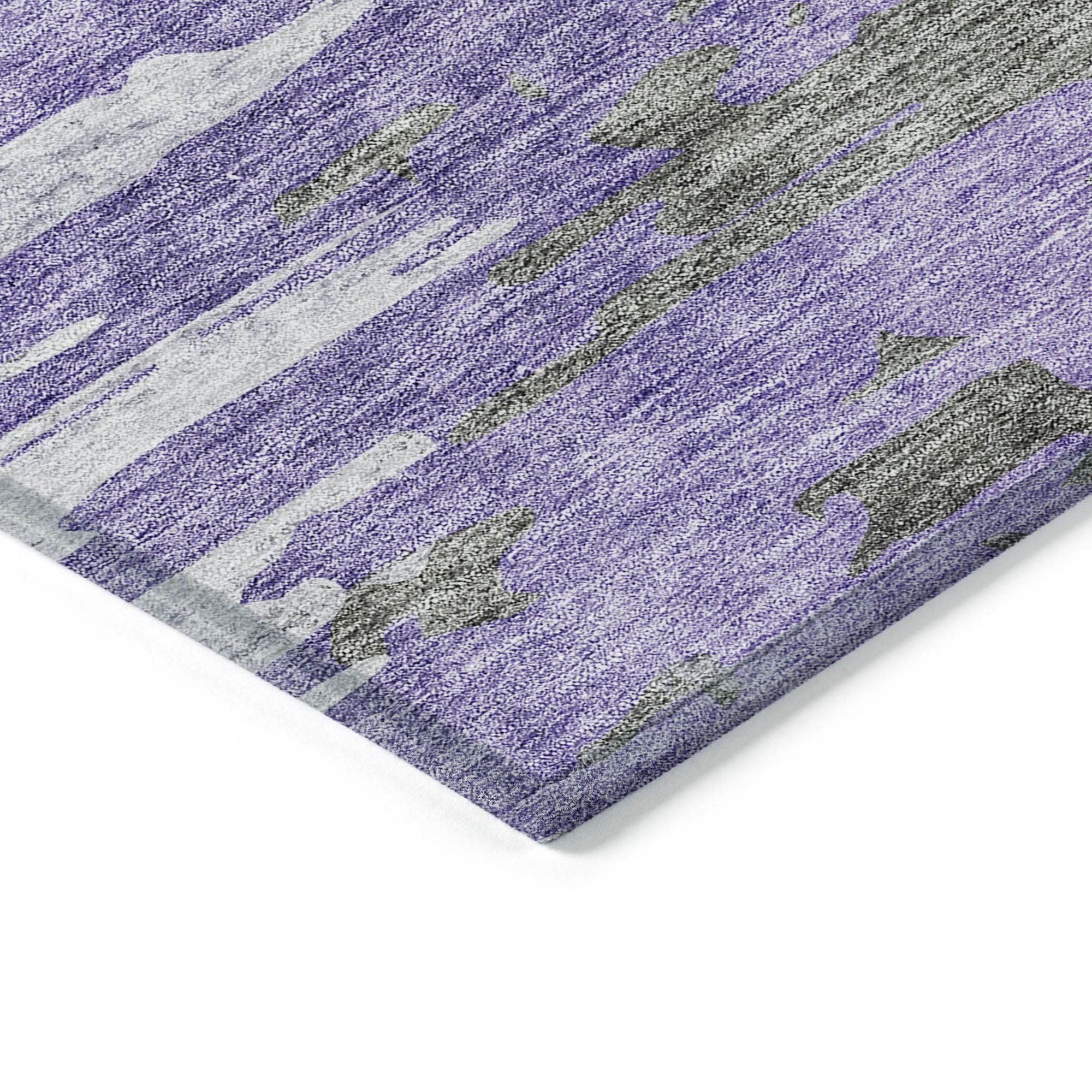 Machine Made ACN704 Purple  Rugs #color_purple 