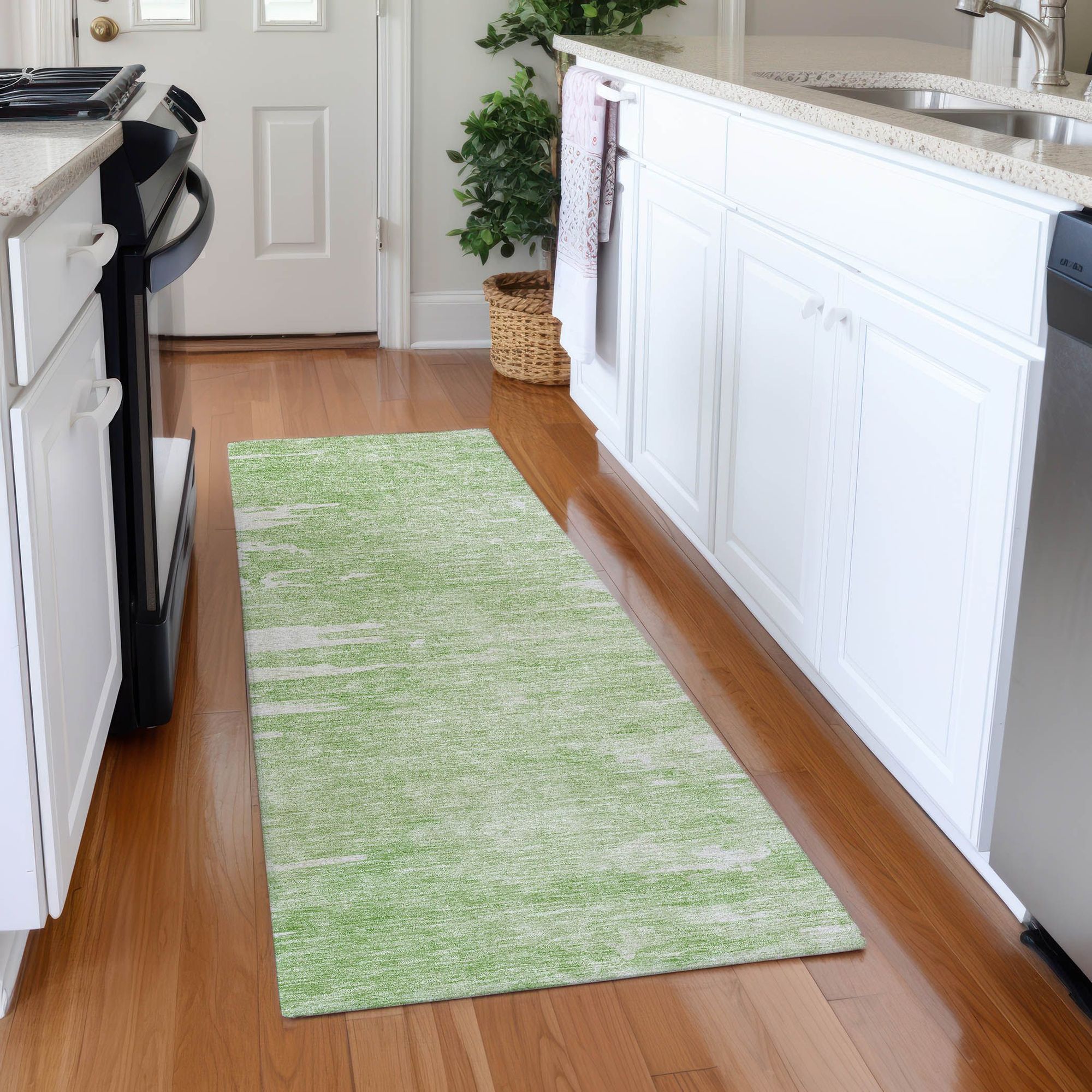 Machine Made ACN705 Aloe Green Rugs #color_aloe green