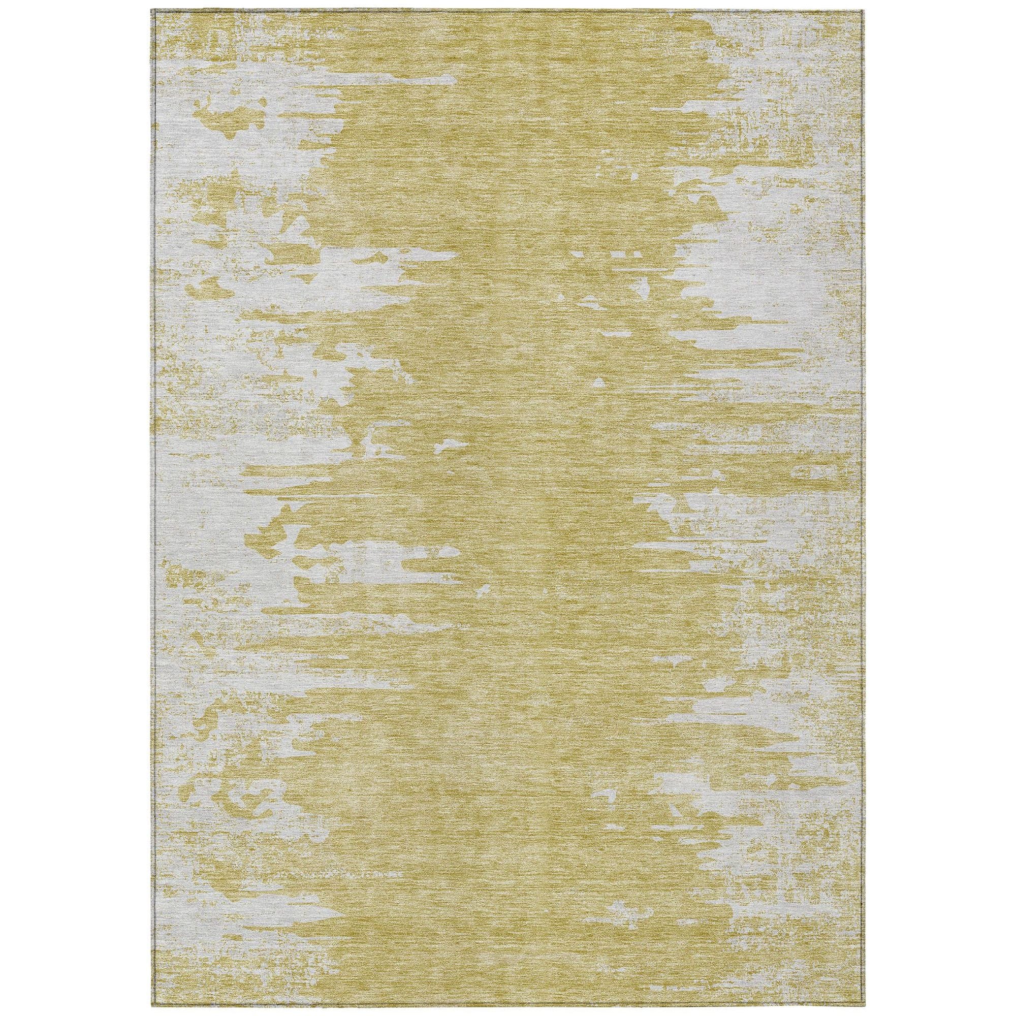 Machine Made ACN705 Gold  Rugs #color_gold 