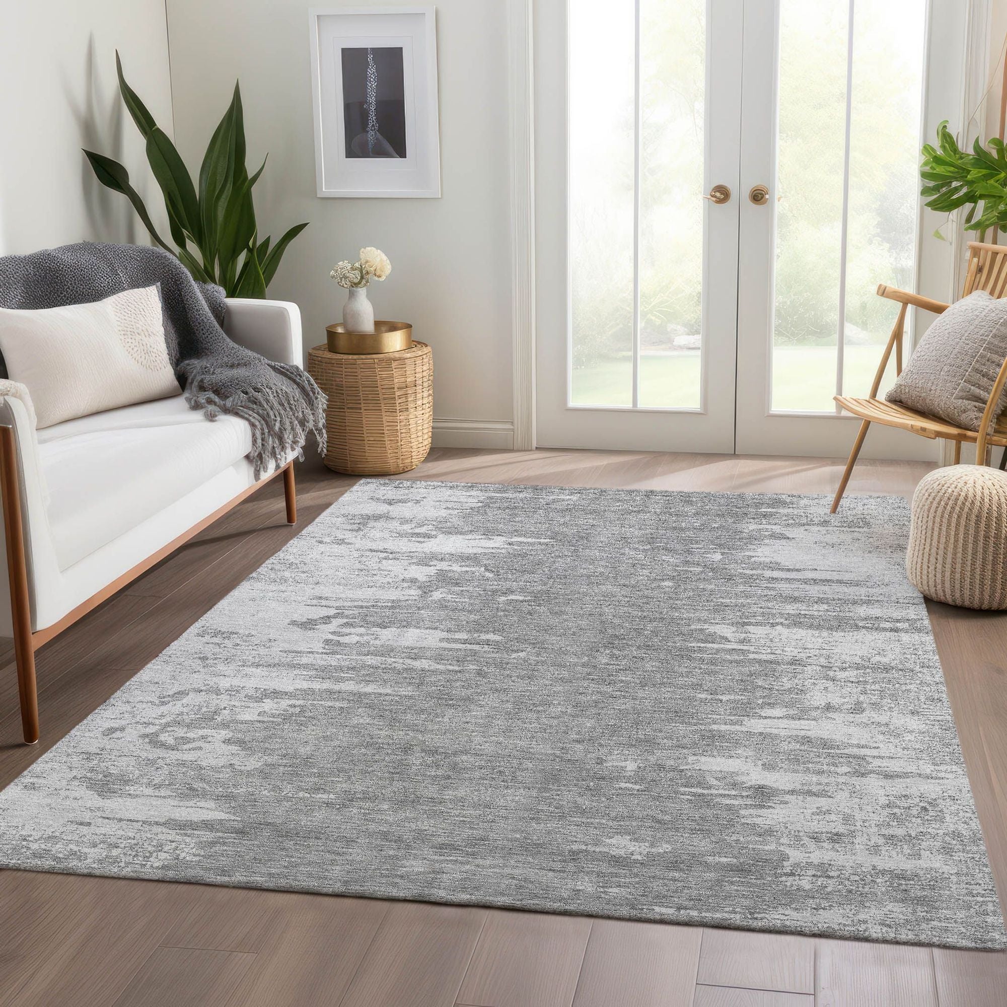 Machine Made ACN705 Silver Gray Rugs #color_silver gray