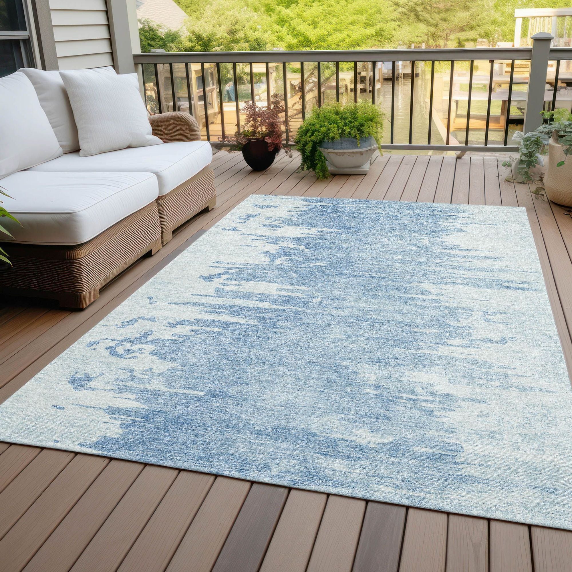 Machine Made ACN705 Sky Blue Rugs #color_sky blue