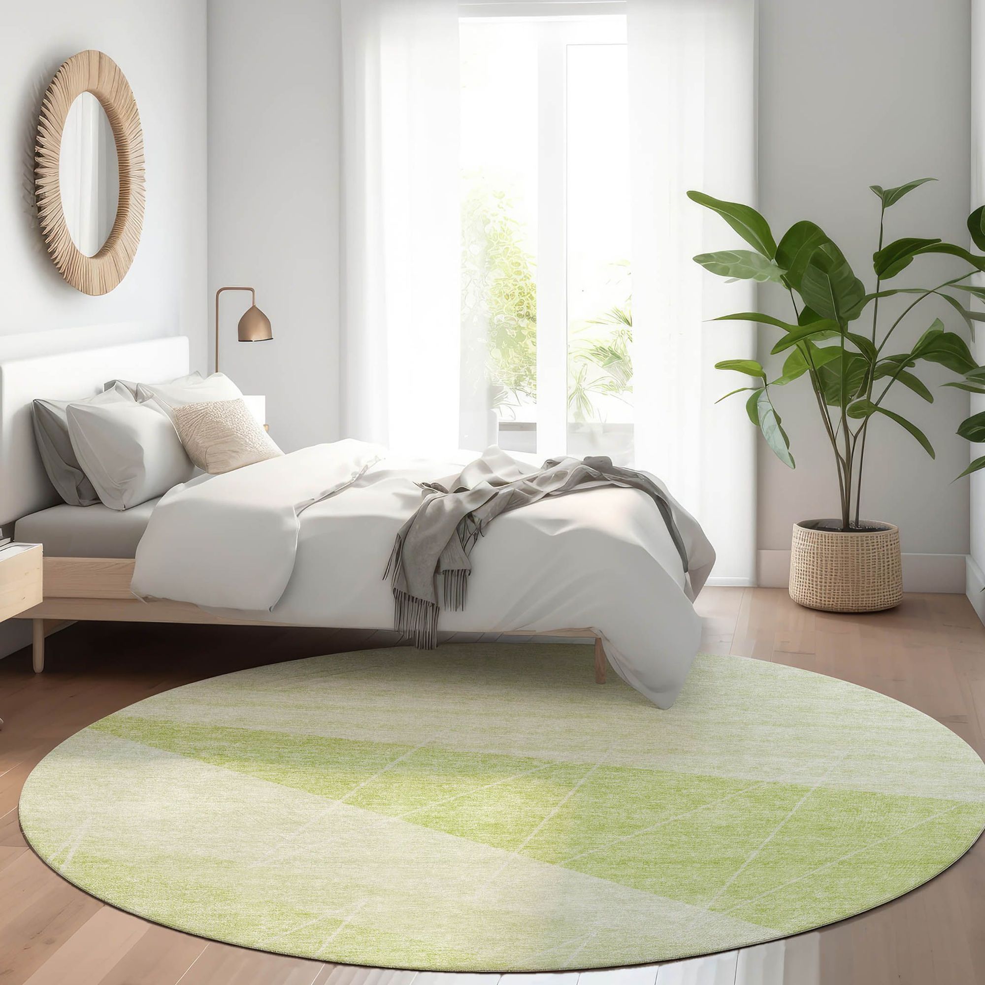 Machine Made ACN706 Aloe Green Rugs #color_aloe green