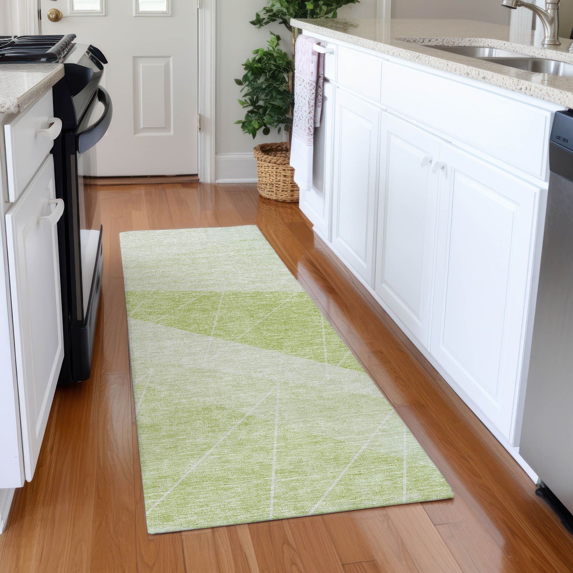 Machine Made ACN706 Aloe Green Rugs #color_aloe green