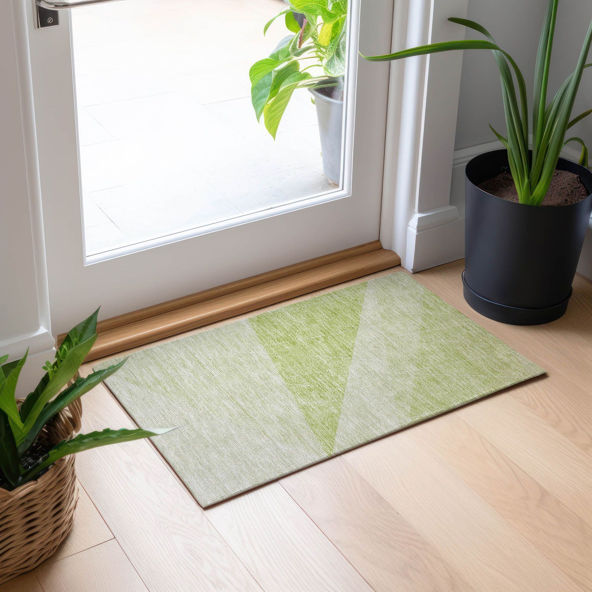 Machine Made ACN706 Aloe Green Rugs #color_aloe green