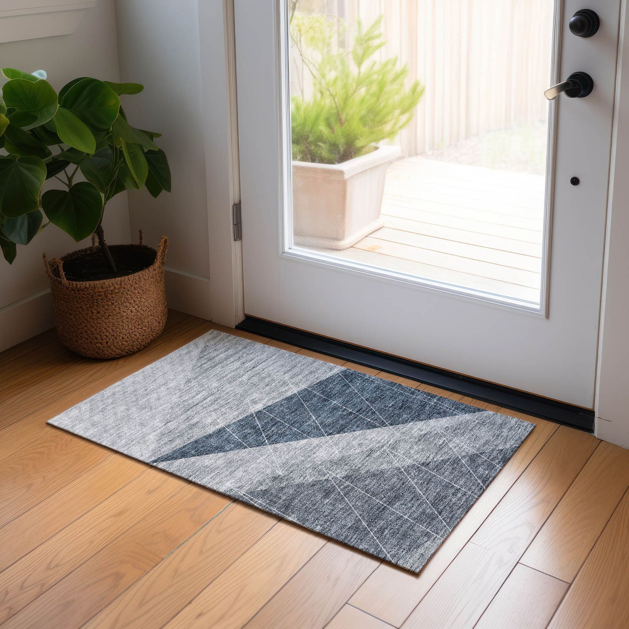 Machine Made ACN706 Charcoal Gray Rugs #color_charcoal gray