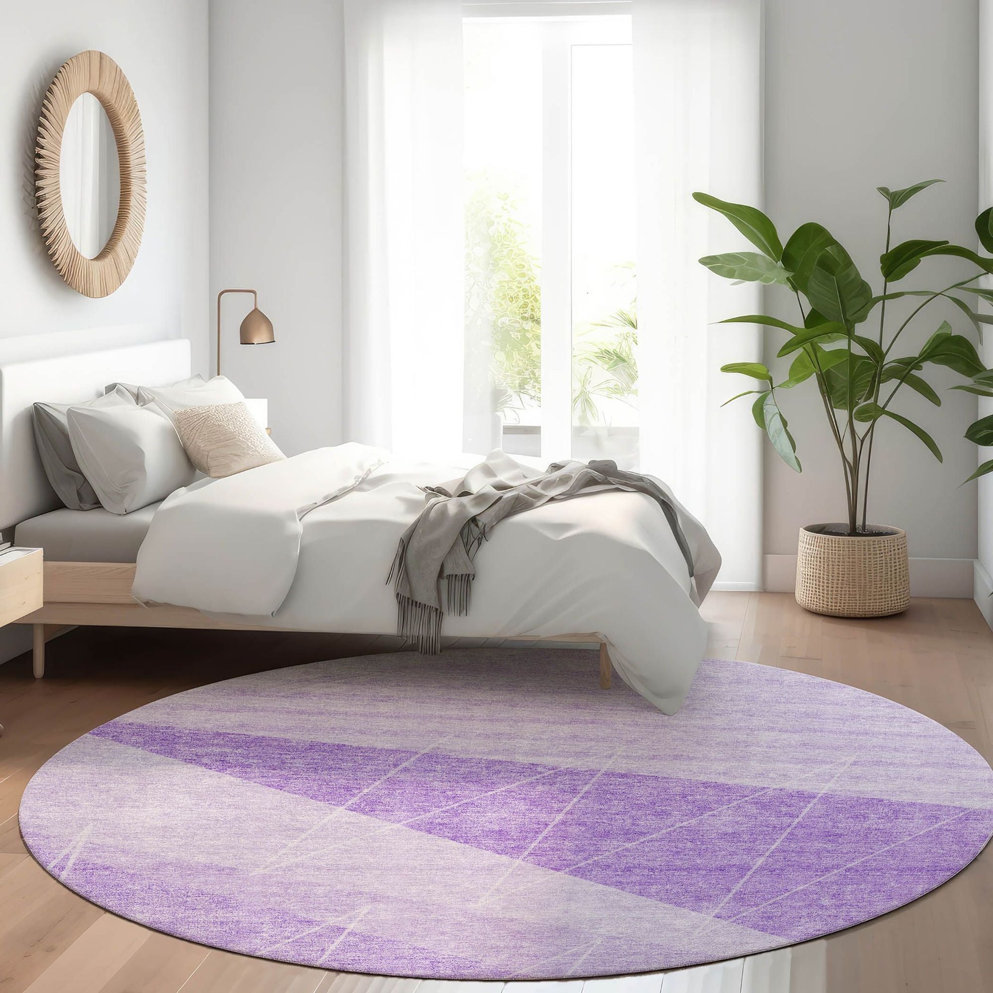 Machine Made ACN706 Lavender Purple Rugs #color_lavender purple