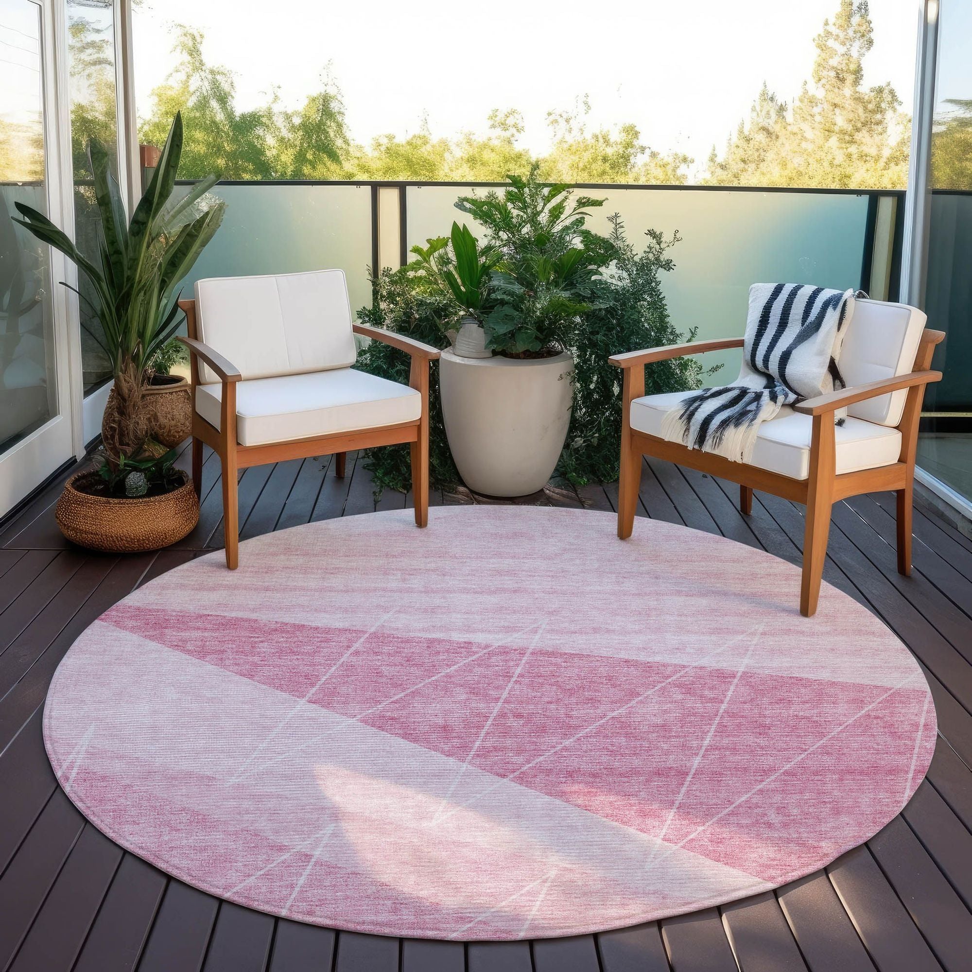 Machine Made ACN706 Pink  Rugs #color_pink 