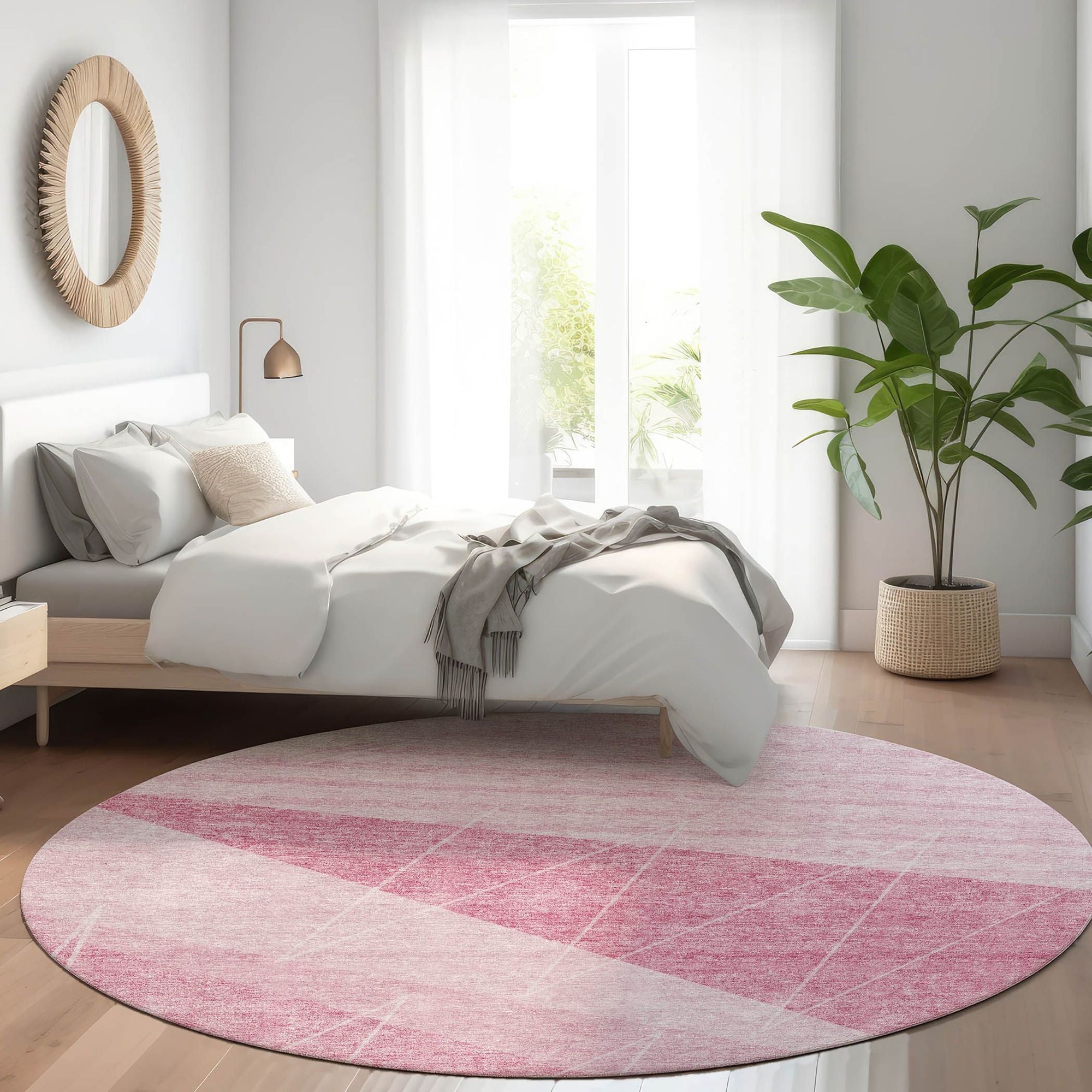 Machine Made ACN706 Pink  Rugs #color_pink 