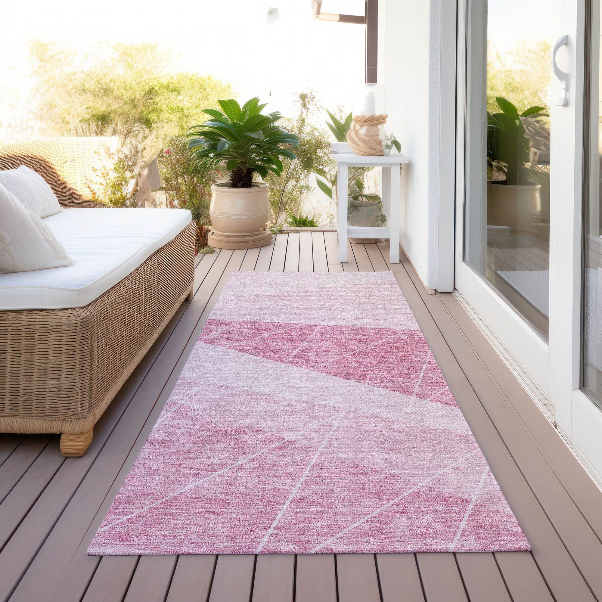 Machine Made ACN706 Pink  Rugs #color_pink 