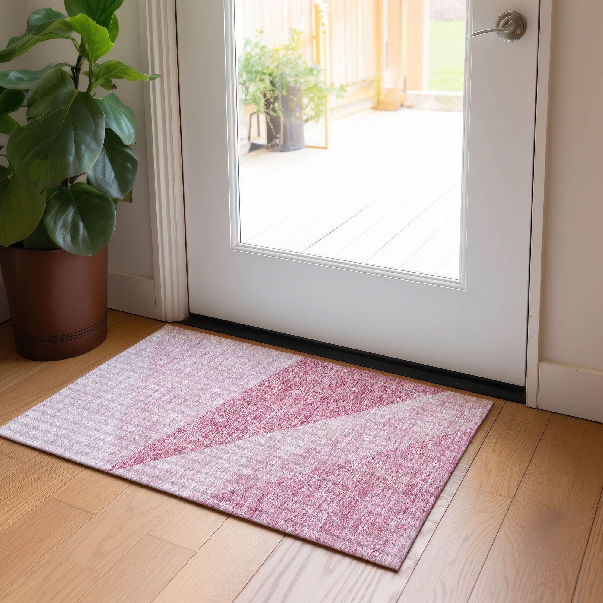 Machine Made ACN706 Pink  Rugs #color_pink 