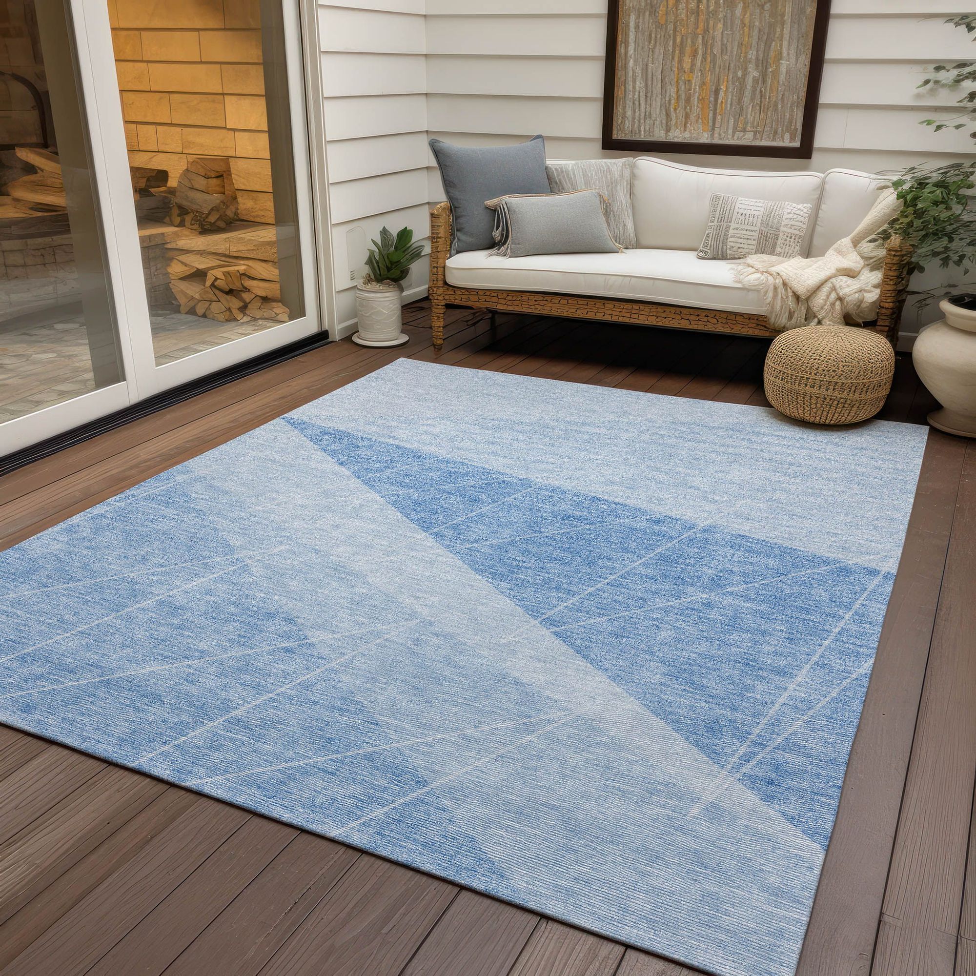 Machine Made ACN706 Sky Blue Rugs #color_sky blue