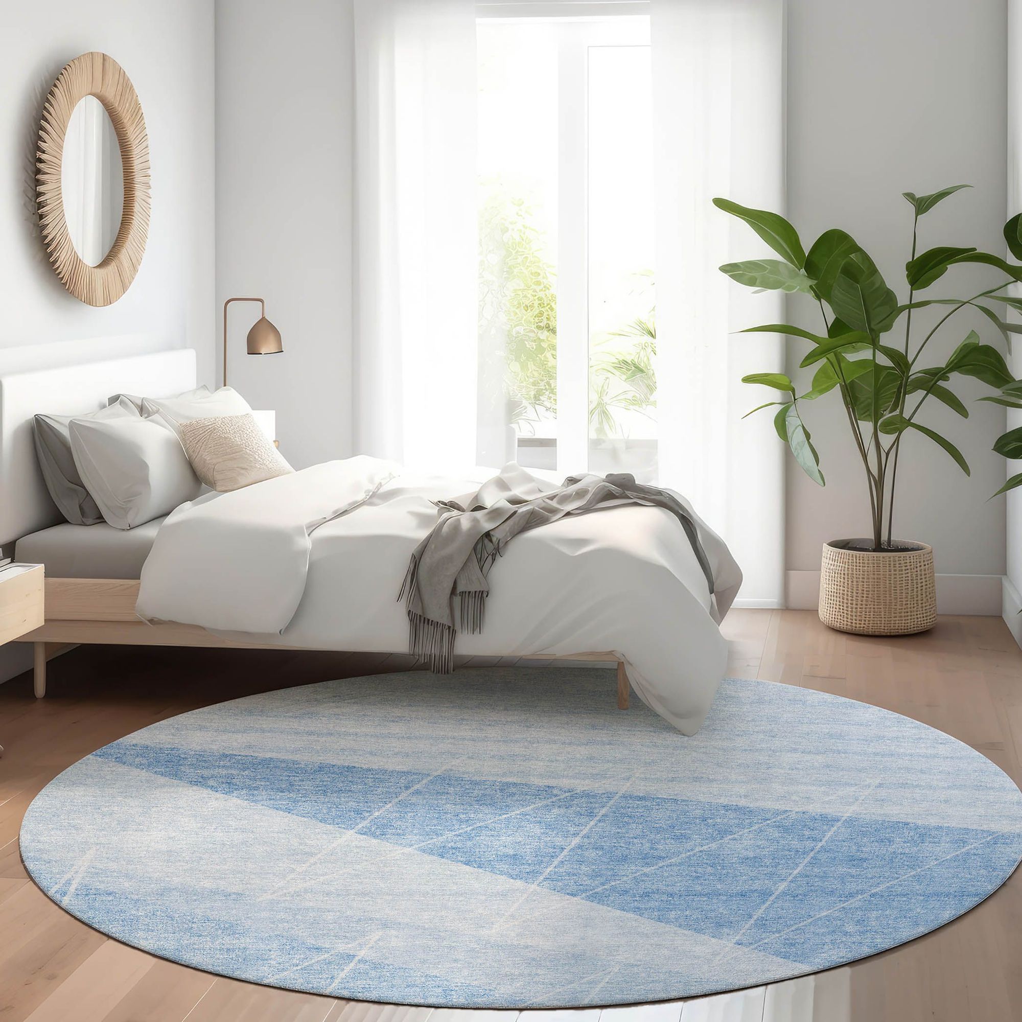 Machine Made ACN706 Sky Blue Rugs #color_sky blue