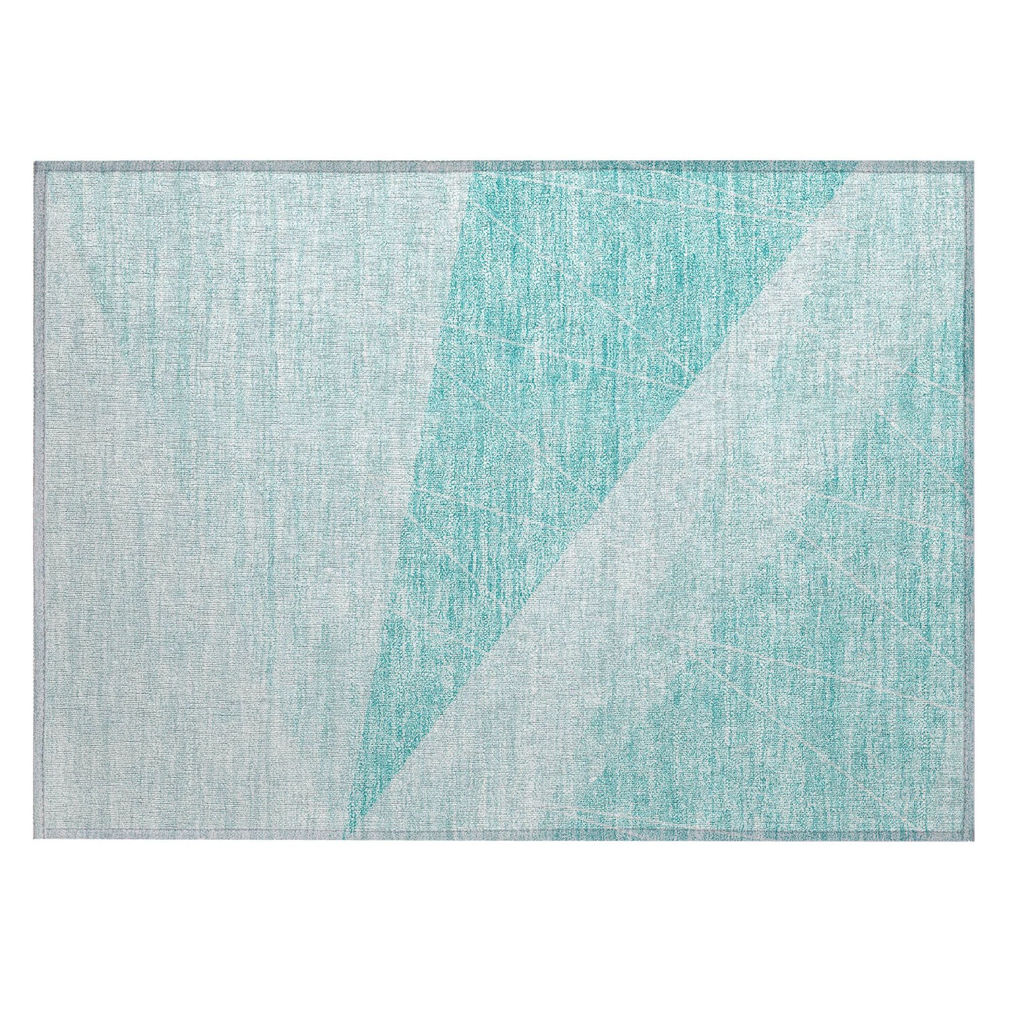 Machine Made ACN706 Teal  Rugs #color_teal 