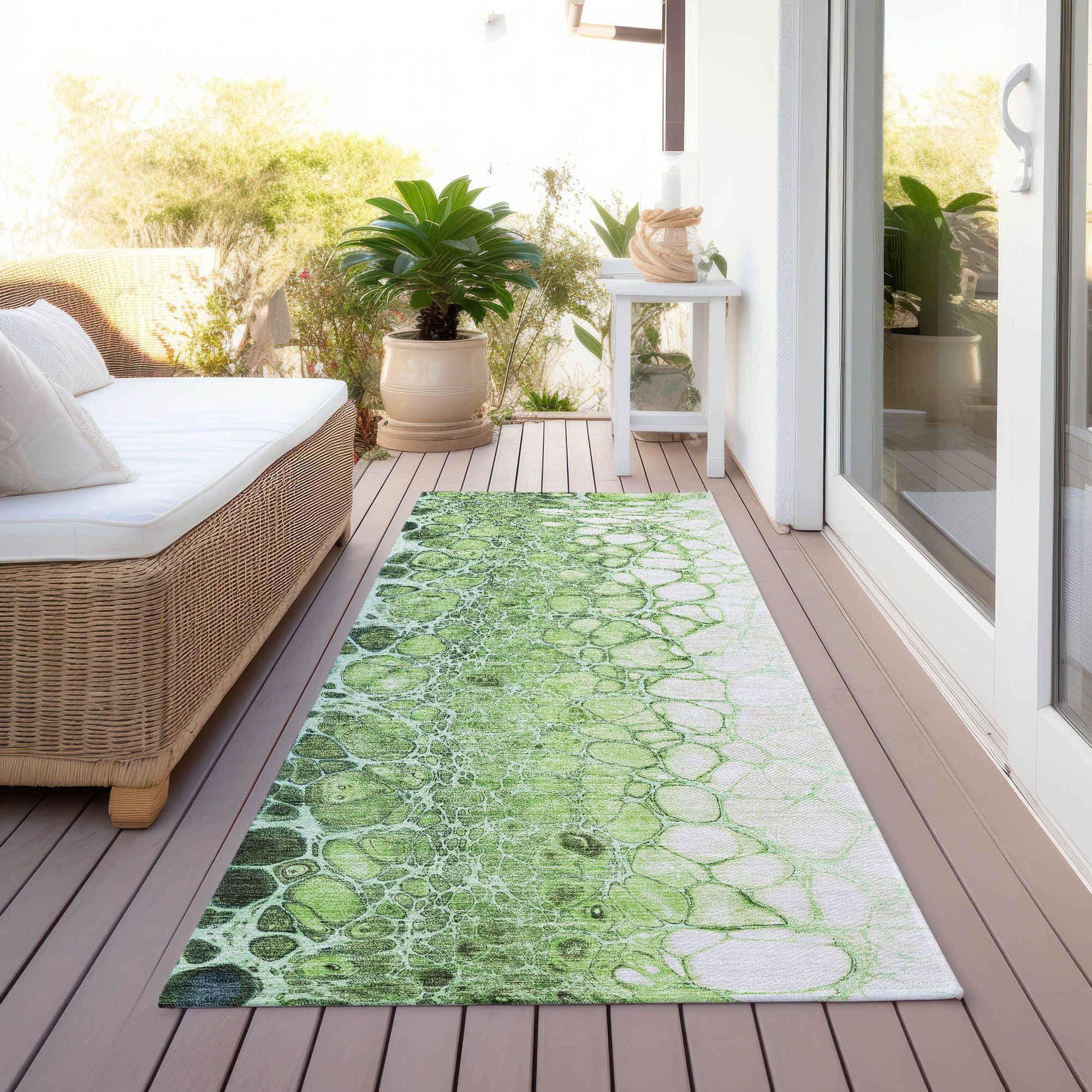 Machine Made ACN707 Aloe Green Rugs #color_aloe green