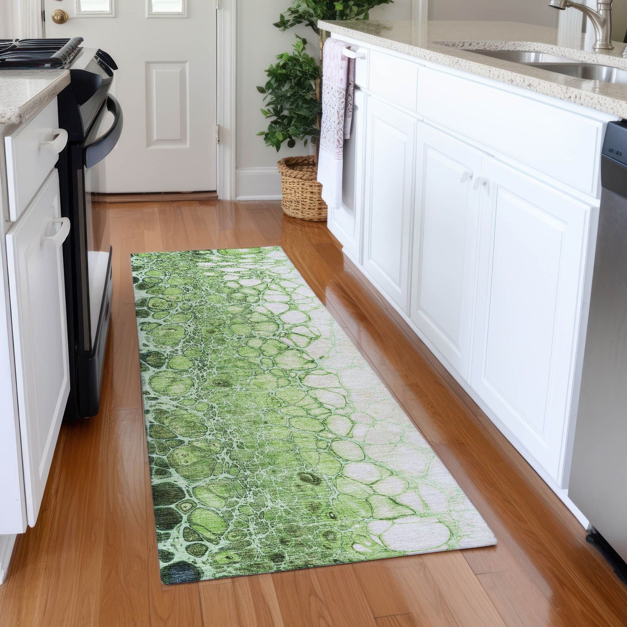 Machine Made ACN707 Aloe Green Rugs #color_aloe green