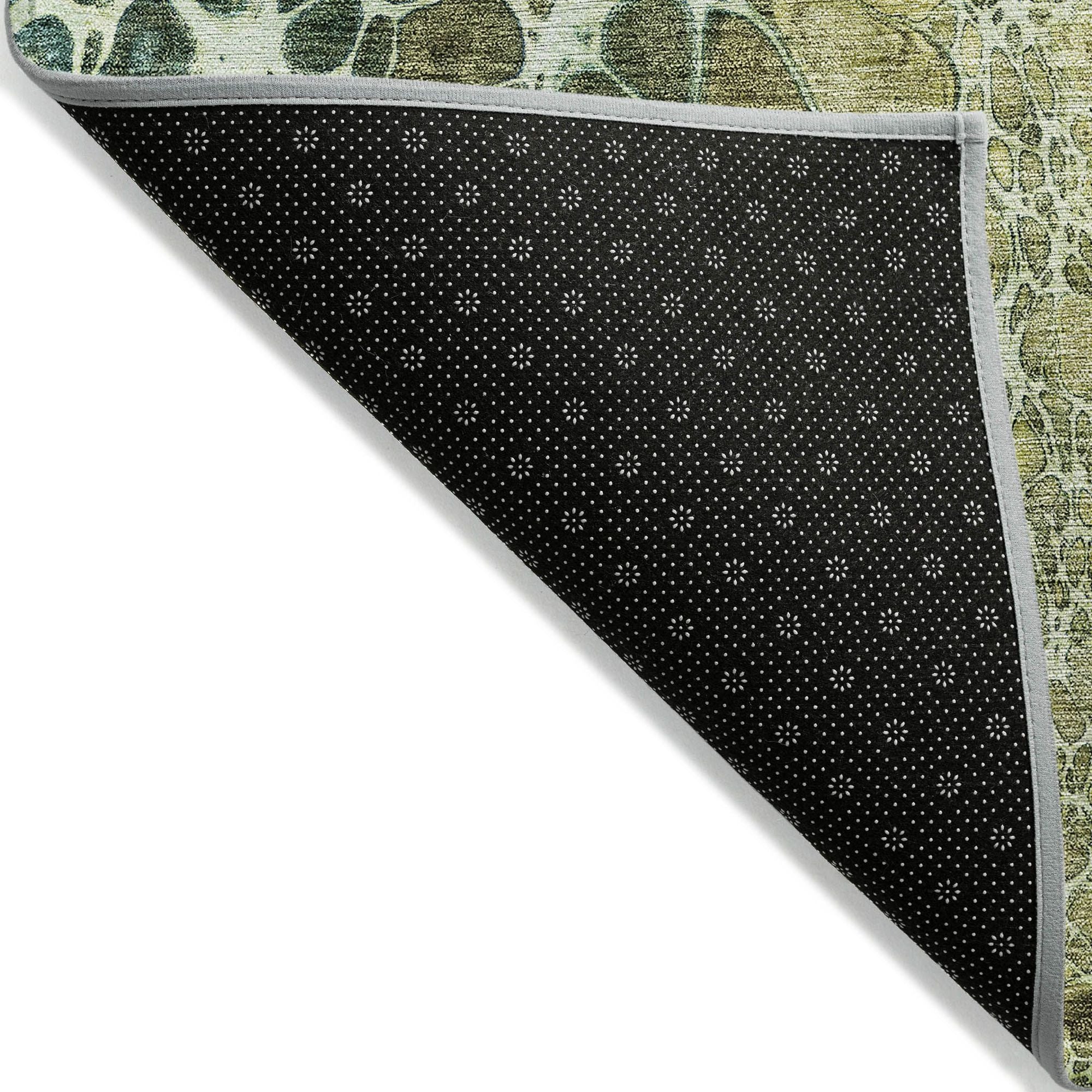 Machine Made ACN707 Olive Green Rugs #color_olive green