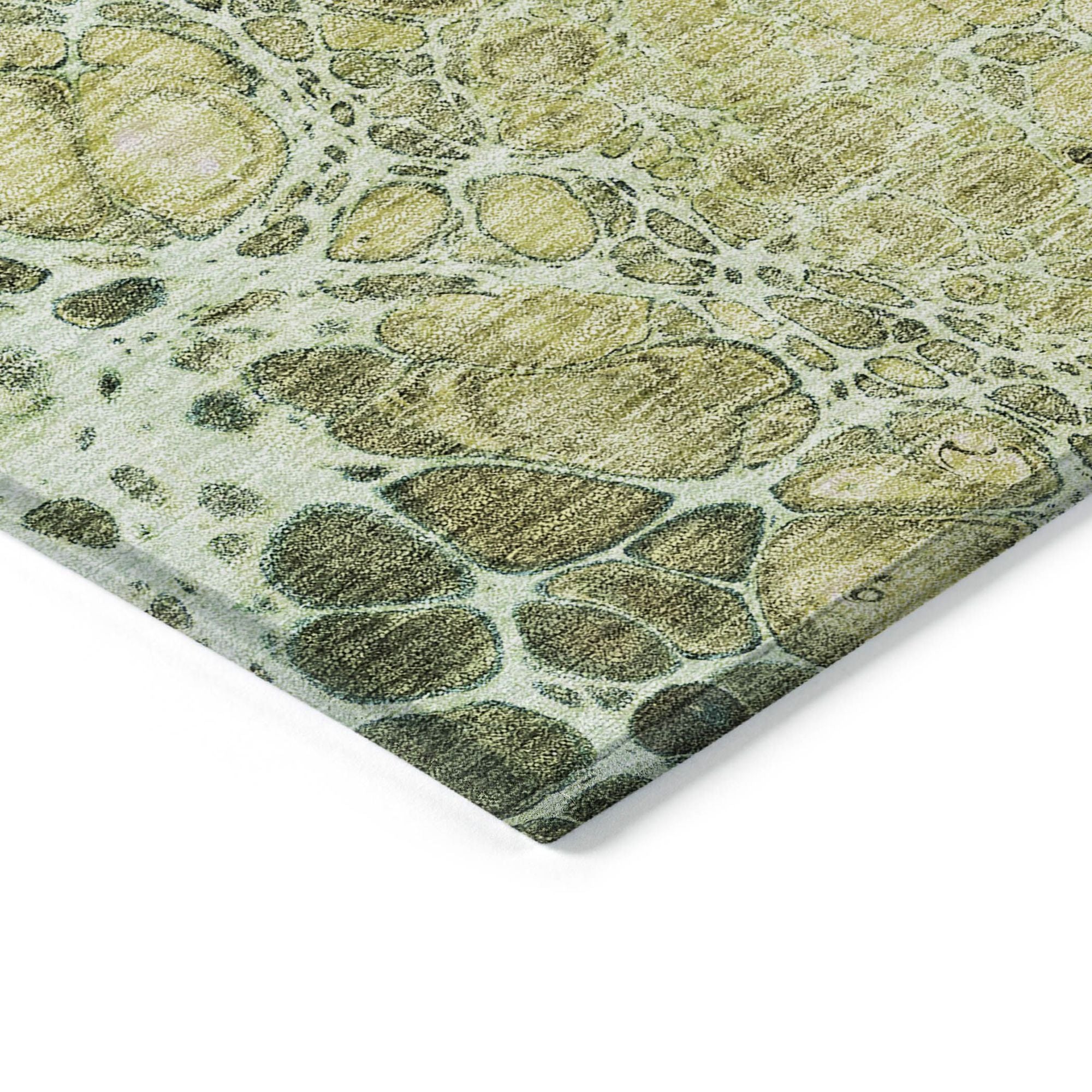 Machine Made ACN707 Olive Green Rugs #color_olive green