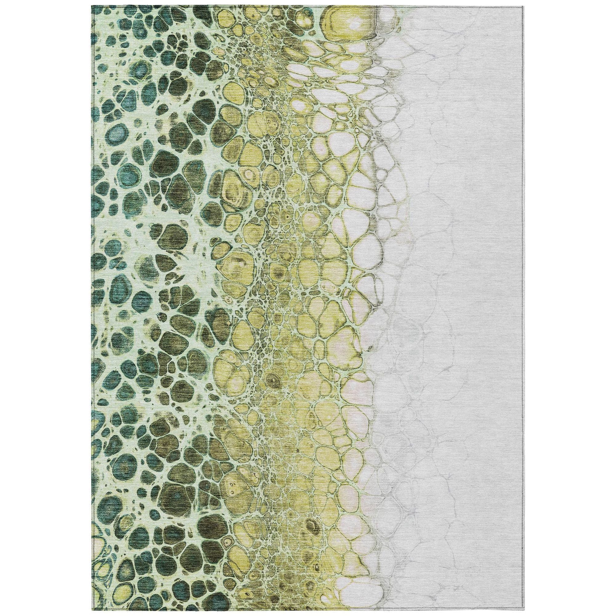 Machine Made ACN707 Olive Green Rugs #color_olive green