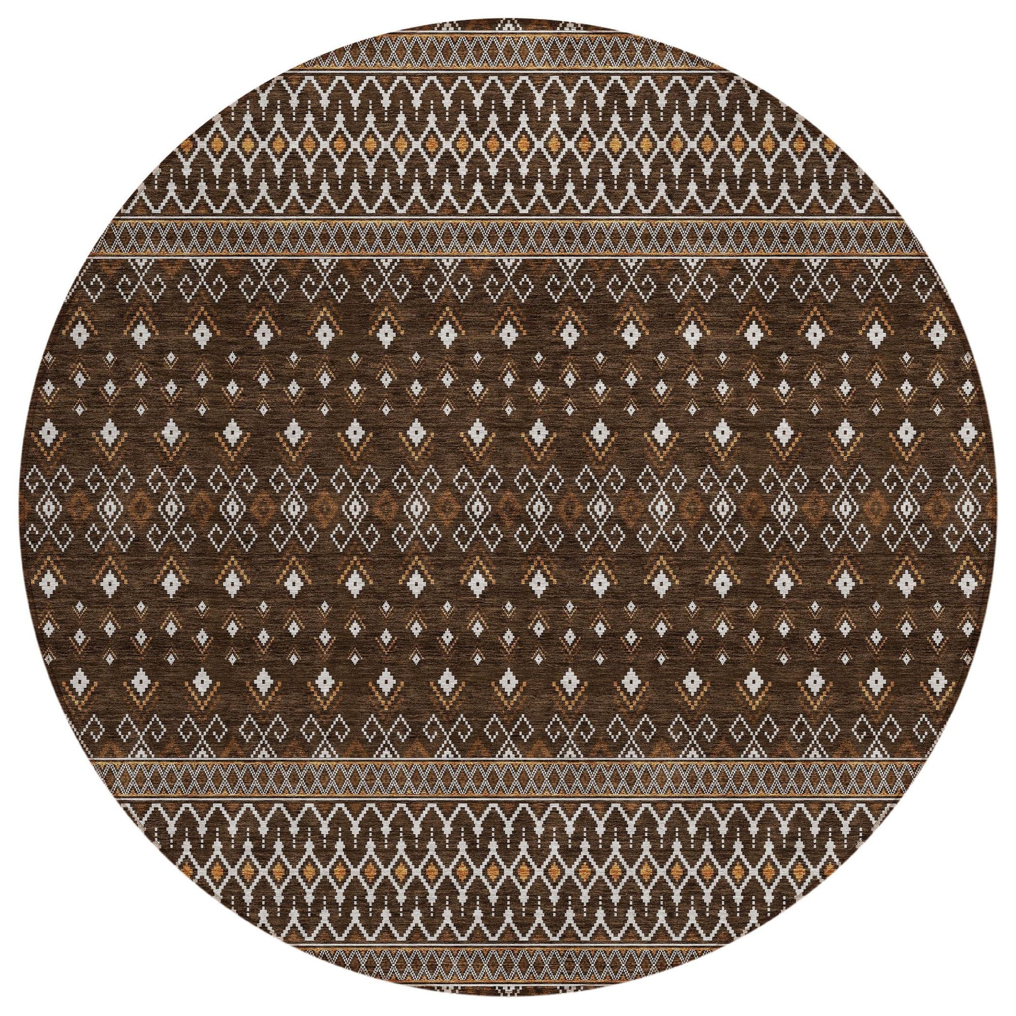 Machine Made ACN708 Chocolate Brown Rugs #color_chocolate brown