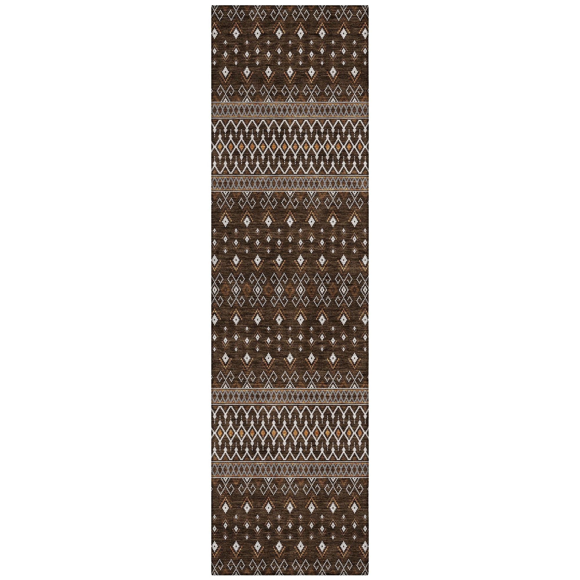 Machine Made ACN708 Chocolate Brown Rugs #color_chocolate brown