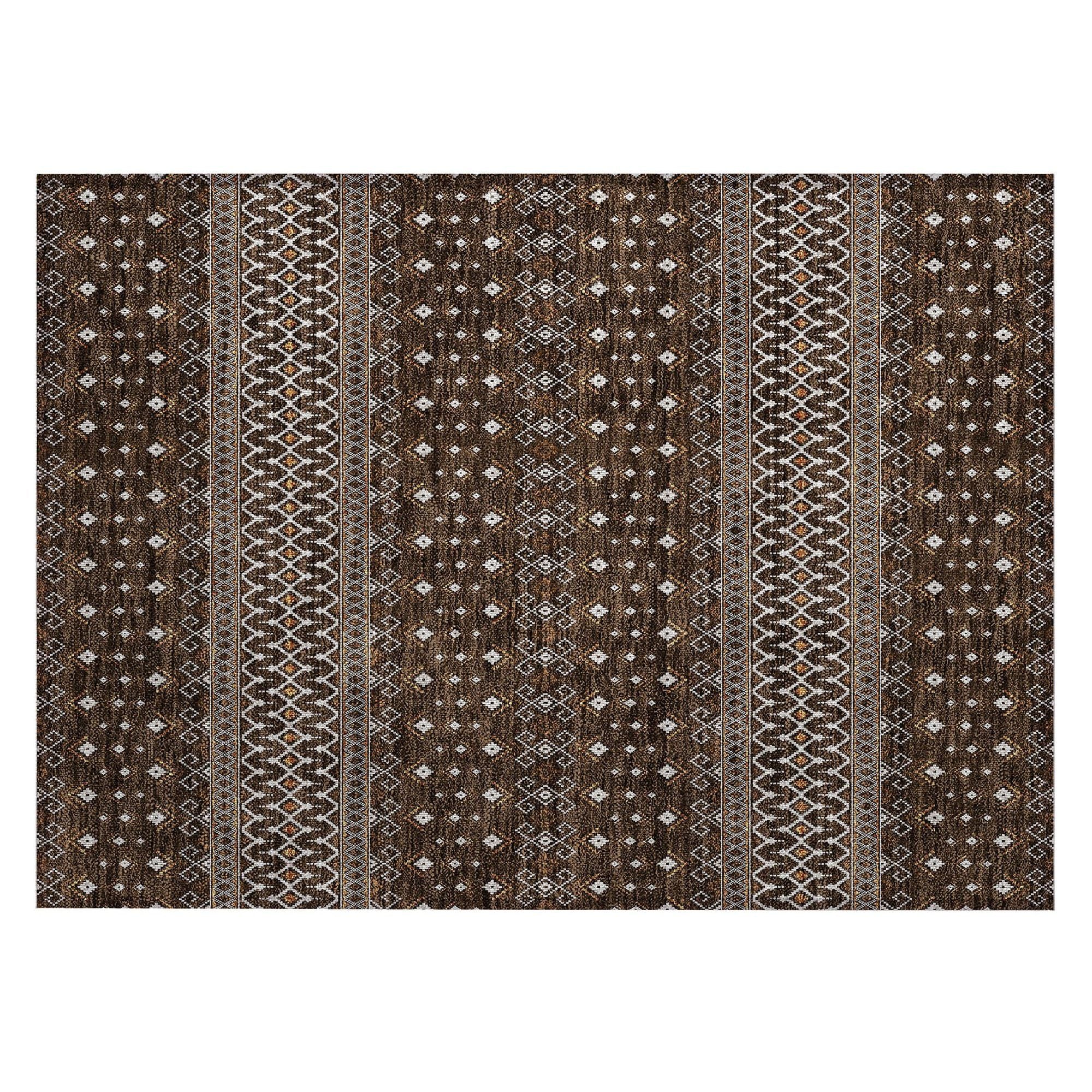 Machine Made ACN708 Chocolate Brown Rugs #color_chocolate brown