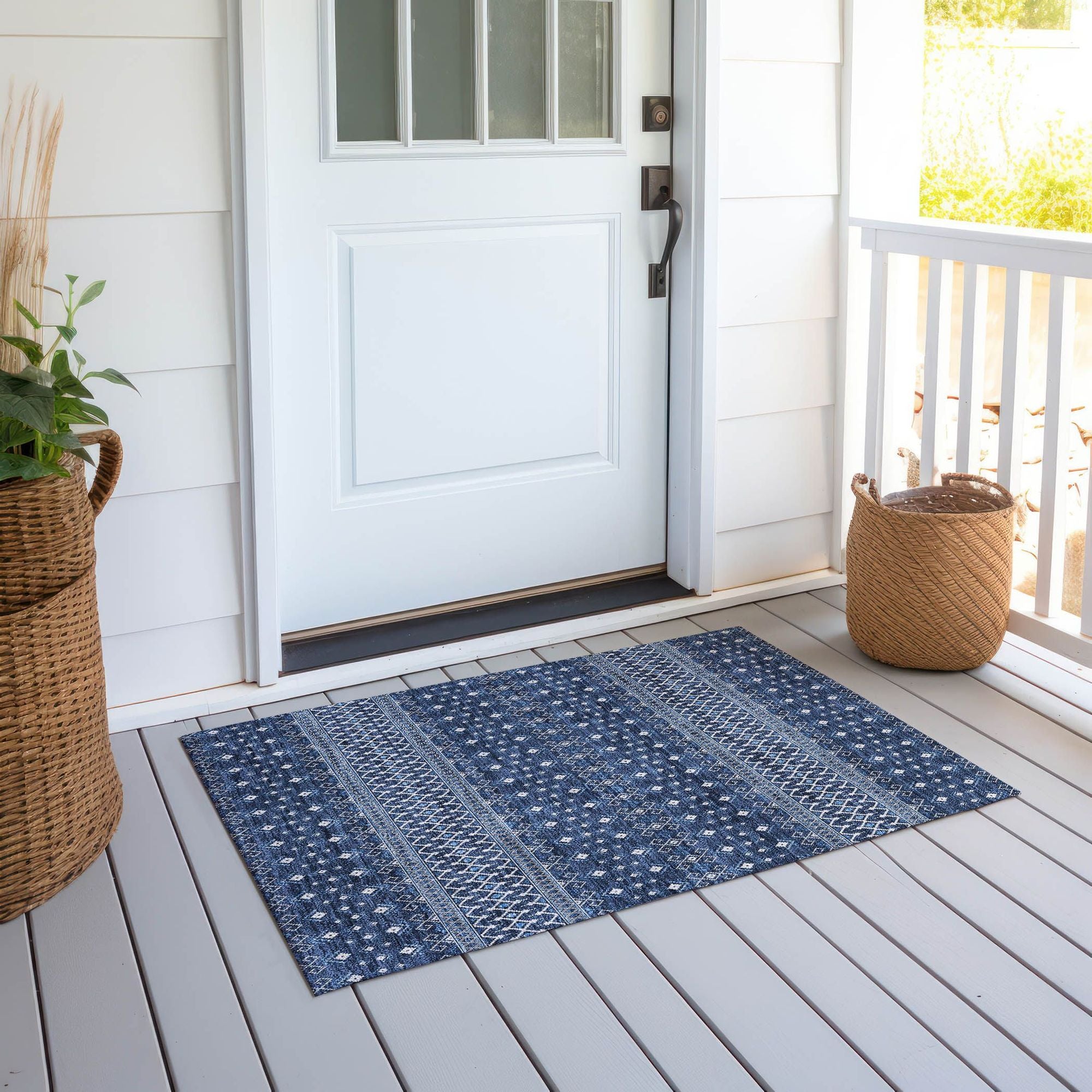 Machine Made ACN708 Navy Blue Rugs #color_navy blue