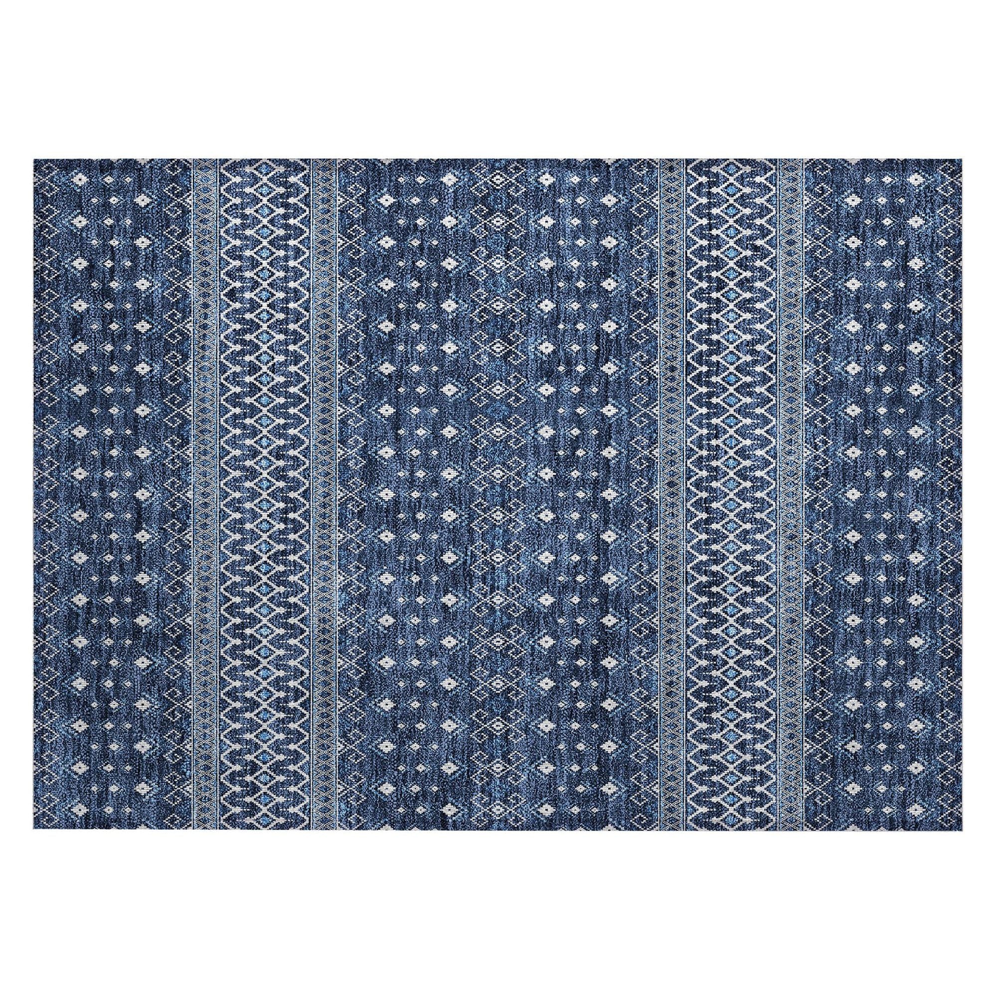 Machine Made ACN708 Navy Blue Rugs #color_navy blue