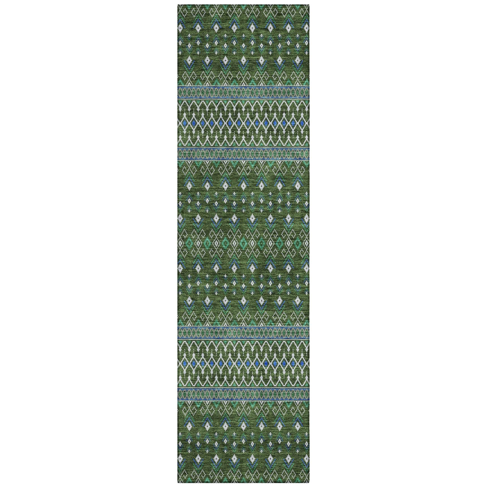 Machine Made ACN708 Olive Green Rugs #color_olive green