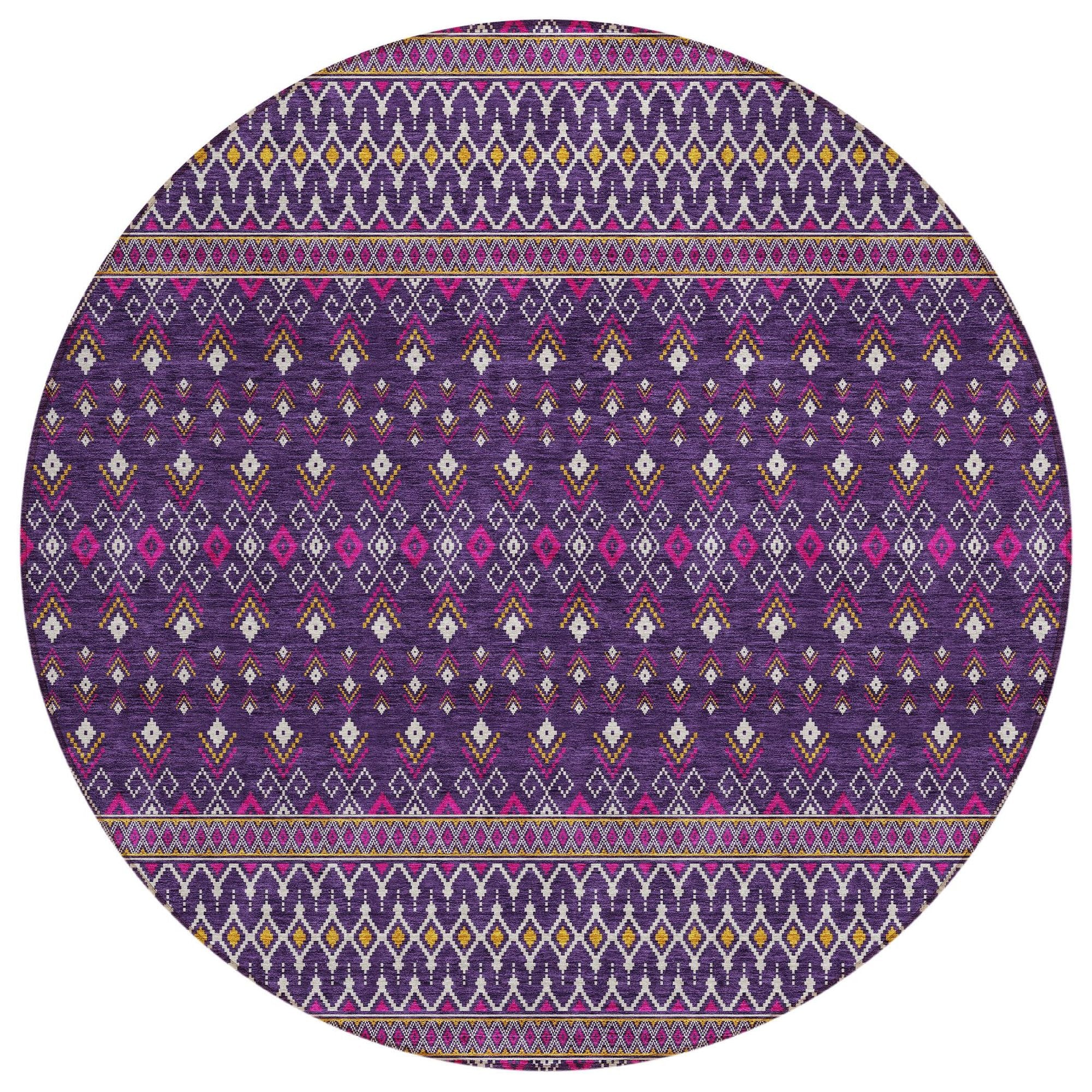 Machine Made ACN708 Purple  Rugs #color_purple 