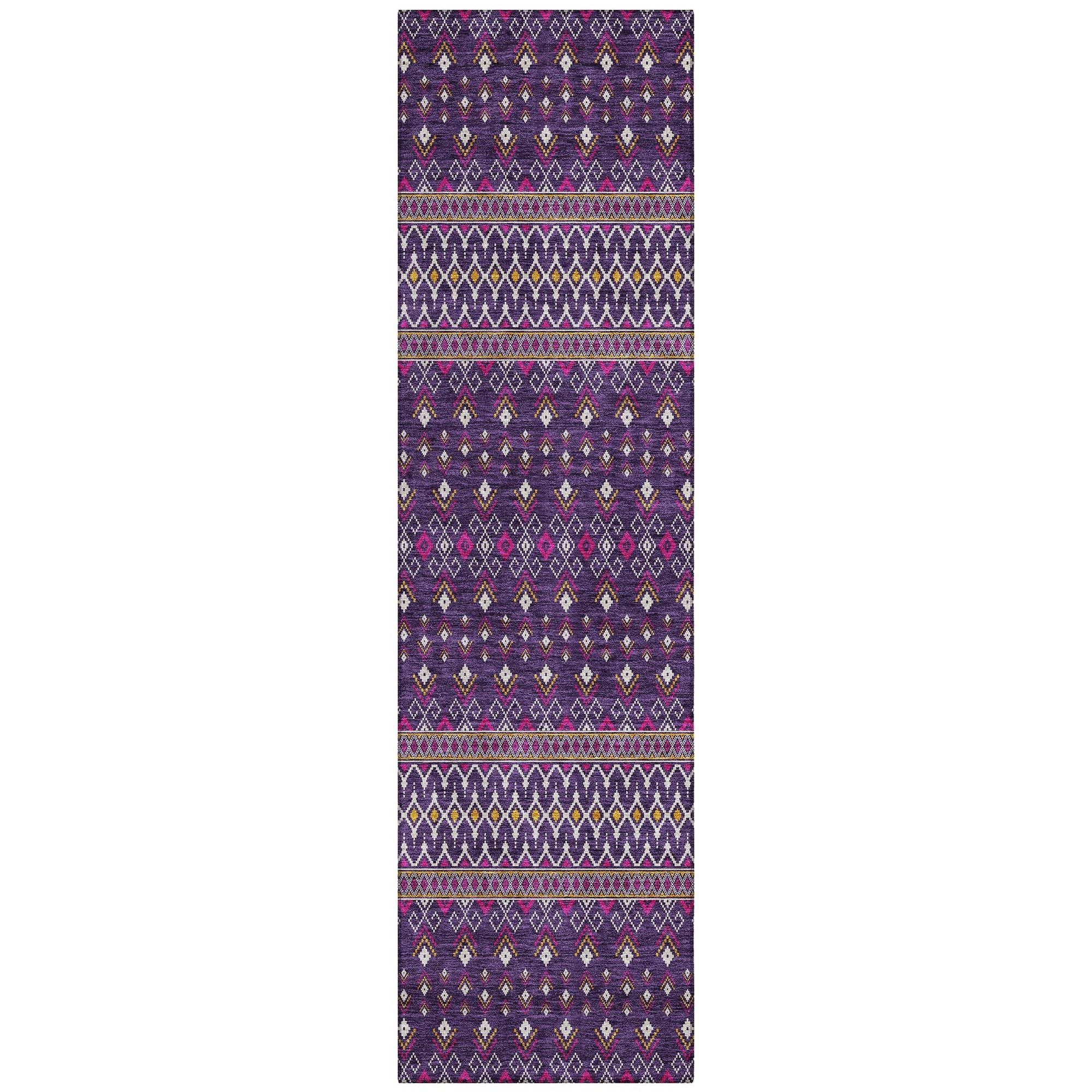 Machine Made ACN708 Purple  Rugs #color_purple 