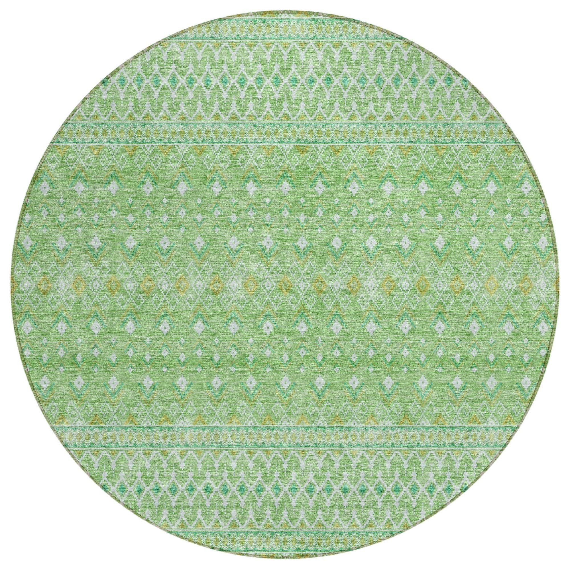 Machine Made ACN709 Aloe Green Rugs #color_aloe green