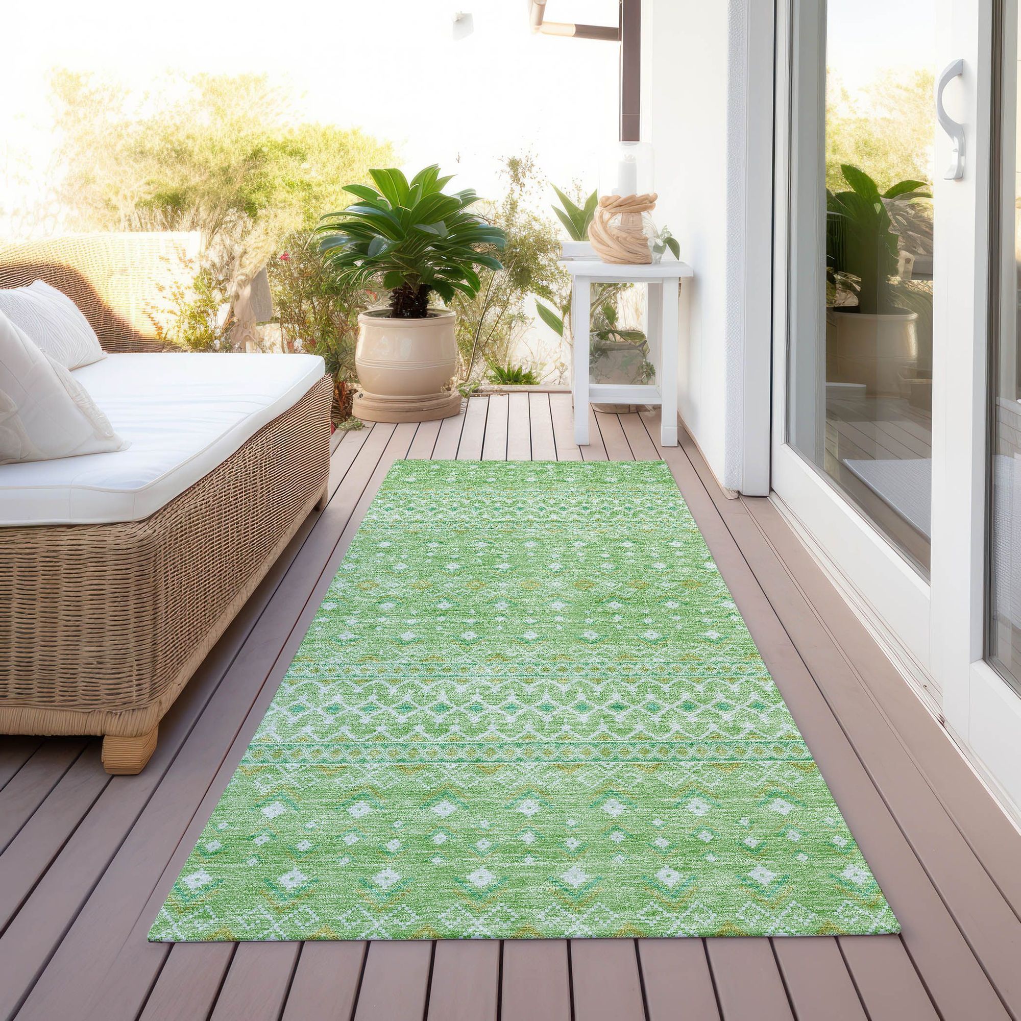 Machine Made ACN709 Aloe Green Rugs #color_aloe green