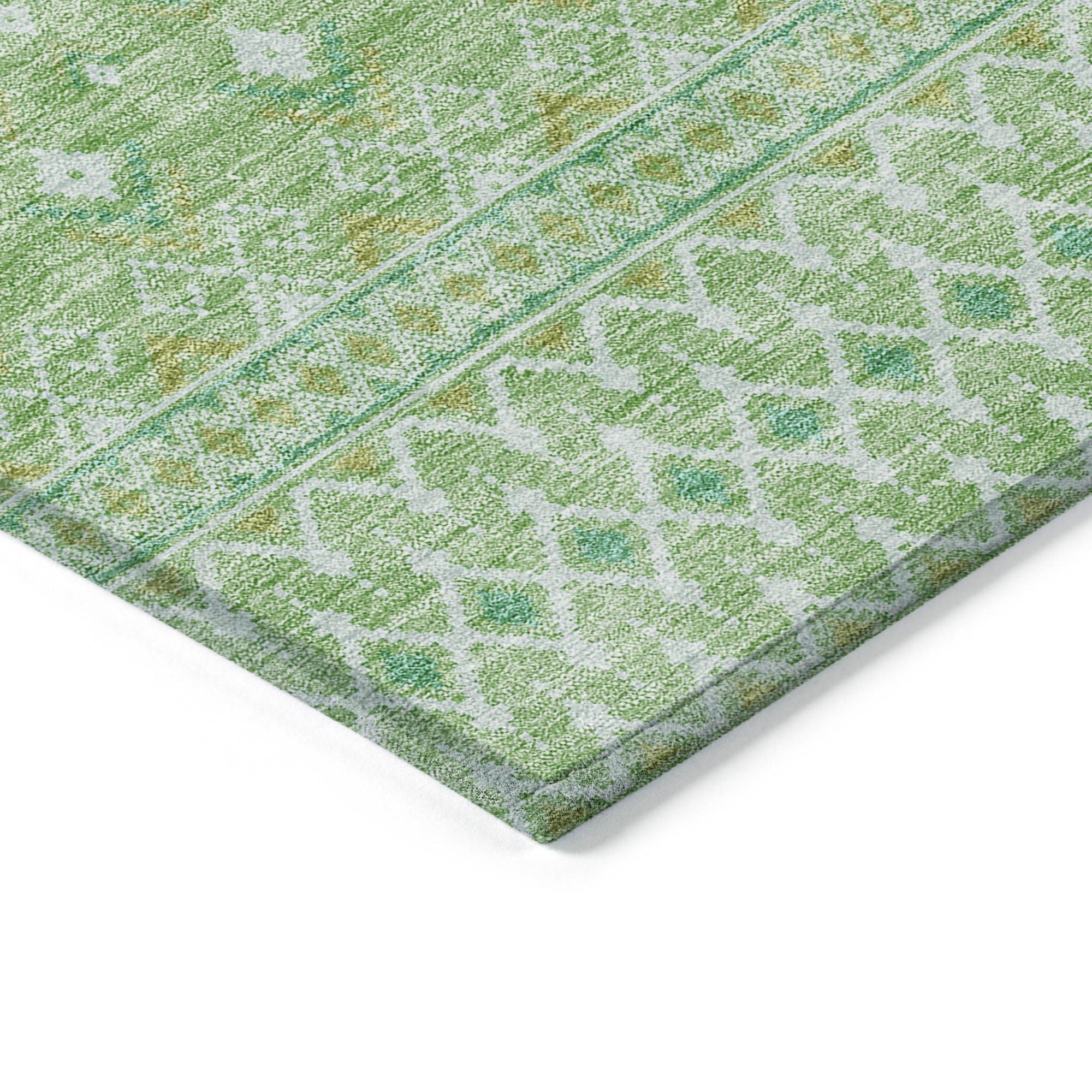 Machine Made ACN709 Aloe Green Rugs #color_aloe green