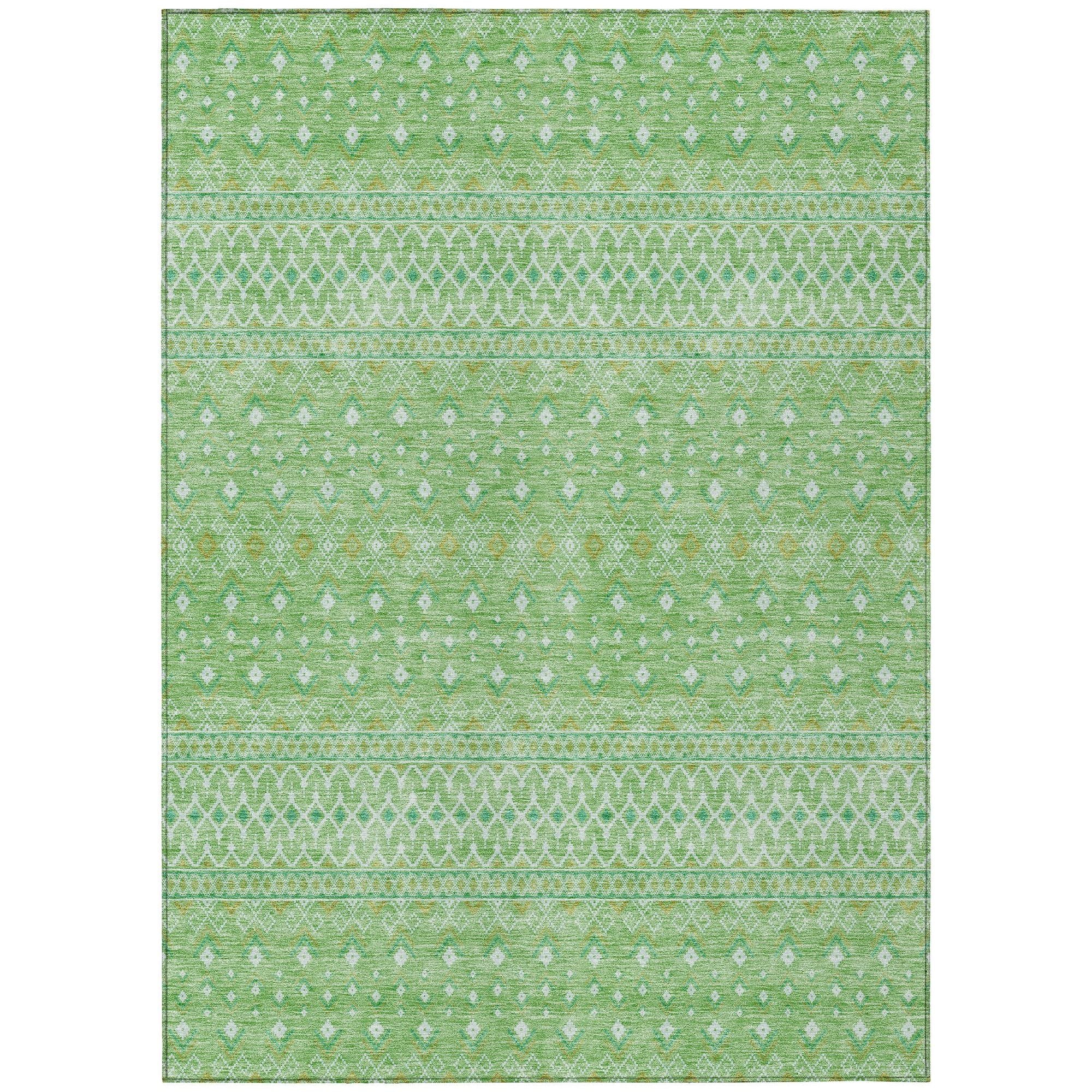 Machine Made ACN709 Aloe Green Rugs #color_aloe green