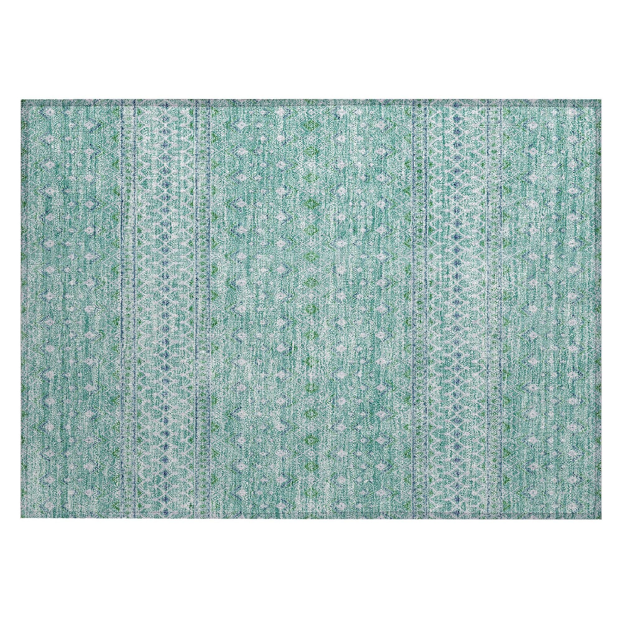 Machine Made ACN709 Aqua Teal Rugs #color_aqua teal