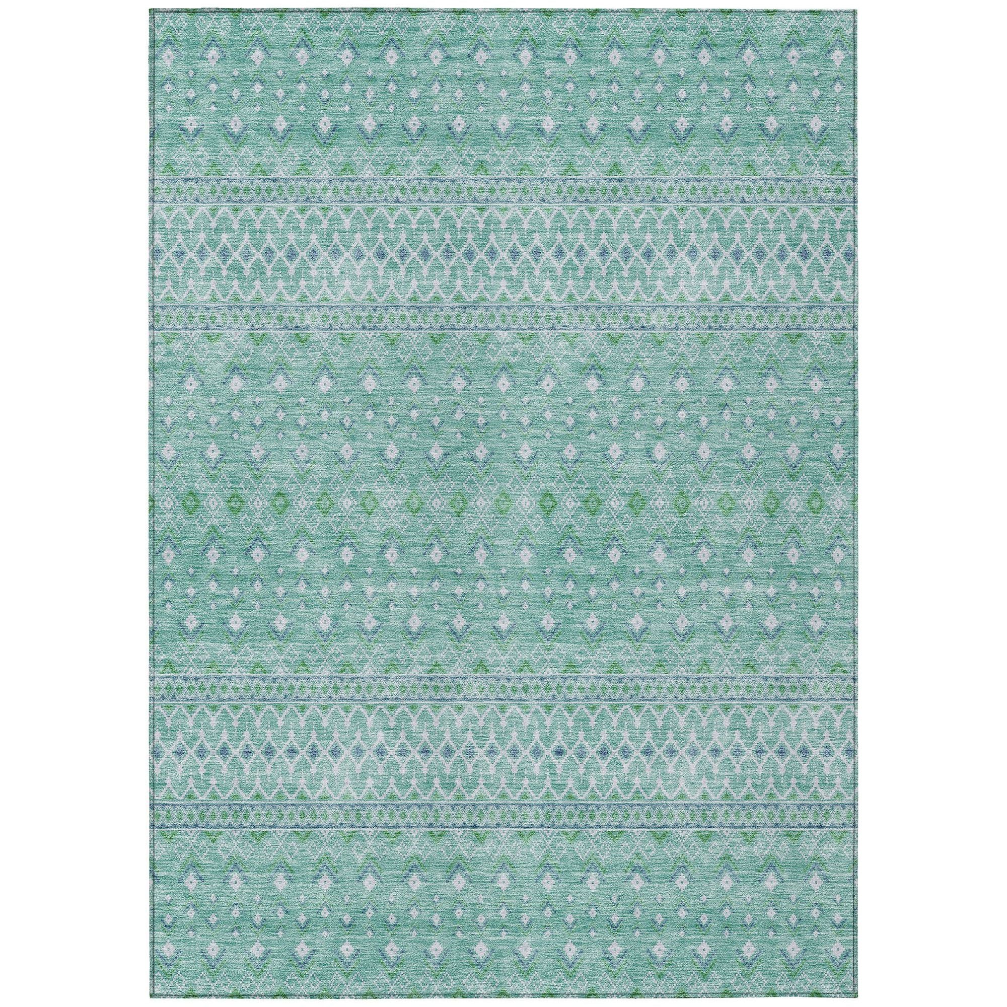 Machine Made ACN709 Aqua Teal Rugs #color_aqua teal